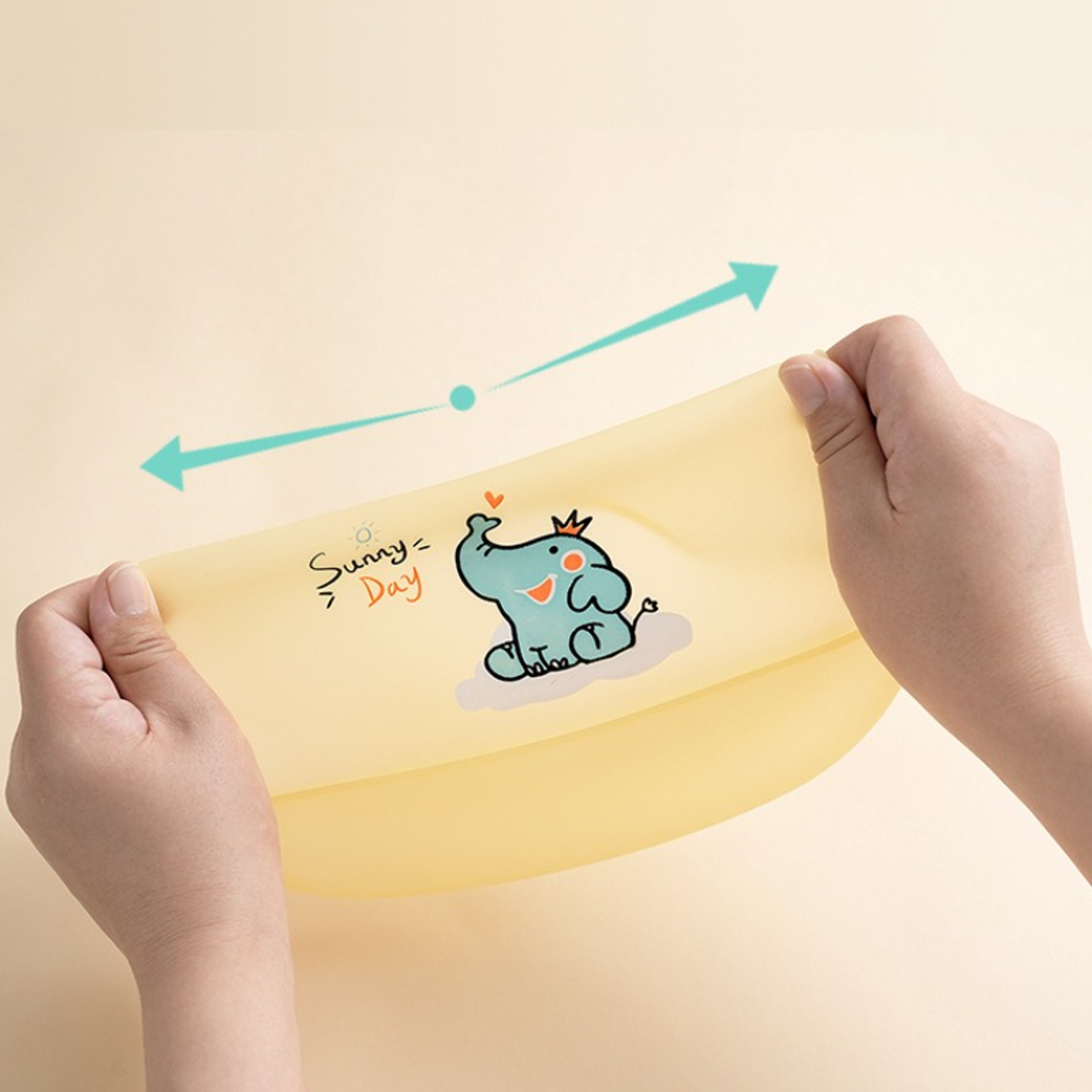 Kids Bib Girl Boy Adjustable Soft Silicone, Waterproof Baby Bibs, Baby Stuff Cute Cartoon Animal Printed Bib Baby – view 5