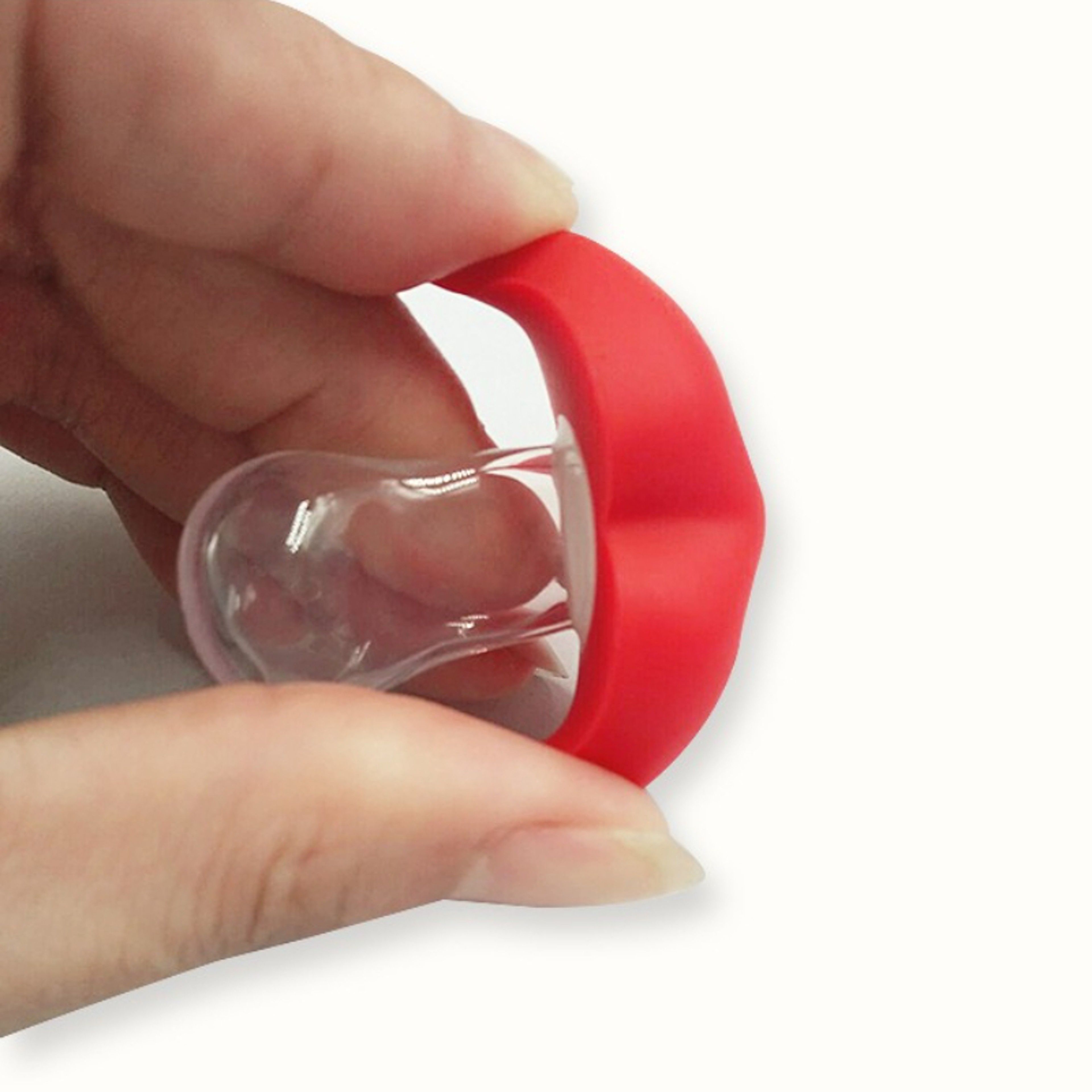 Baby Teether Silicone Funny Mustache Pacifier With Red Lips Orthodontic Nipple BPA Free 0