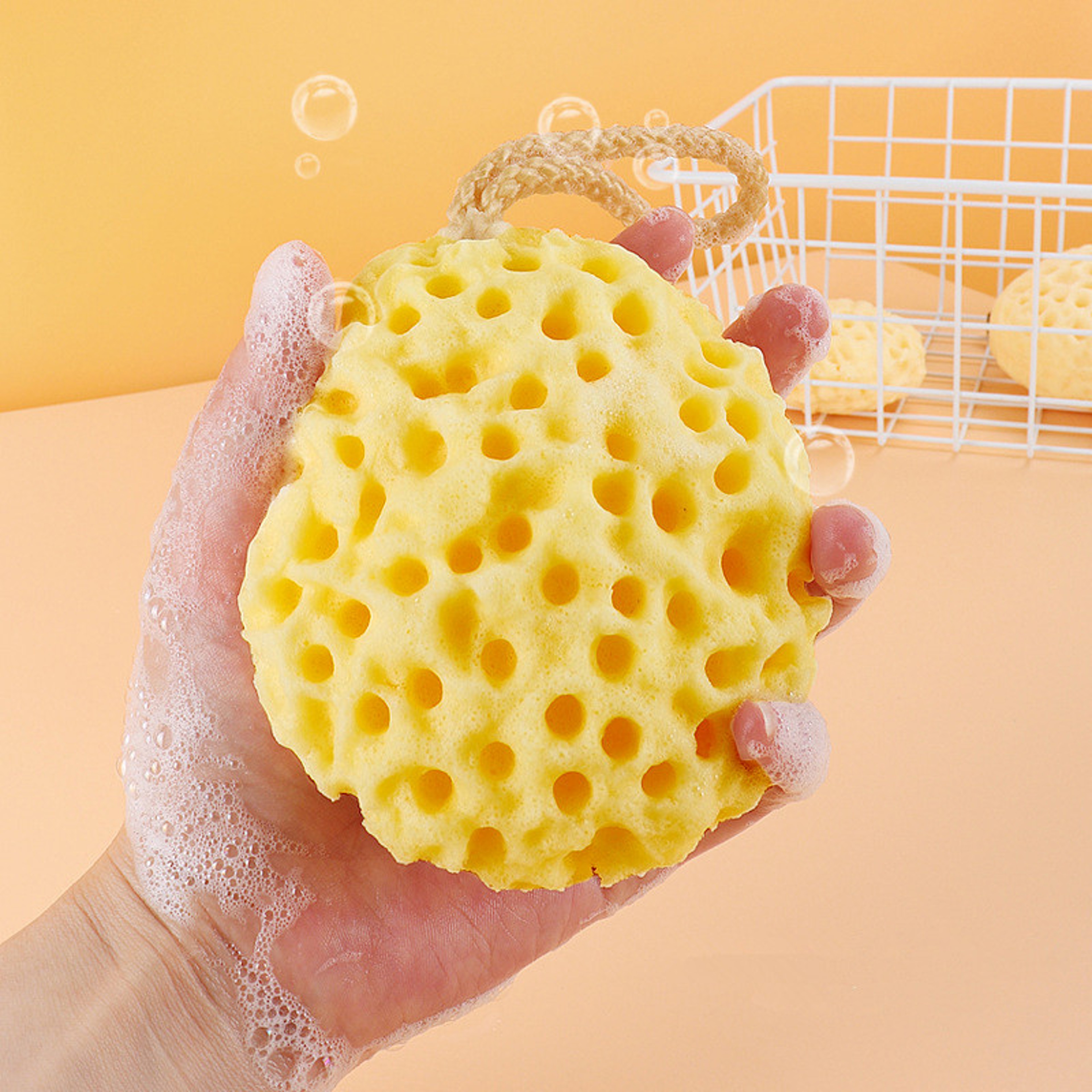 Bath Ball Body Cleaning Shower, Children Kid Baby Shower Supplies, Super Absorbent Honeycomb, Exfoliating Scrubber Soft – view 5