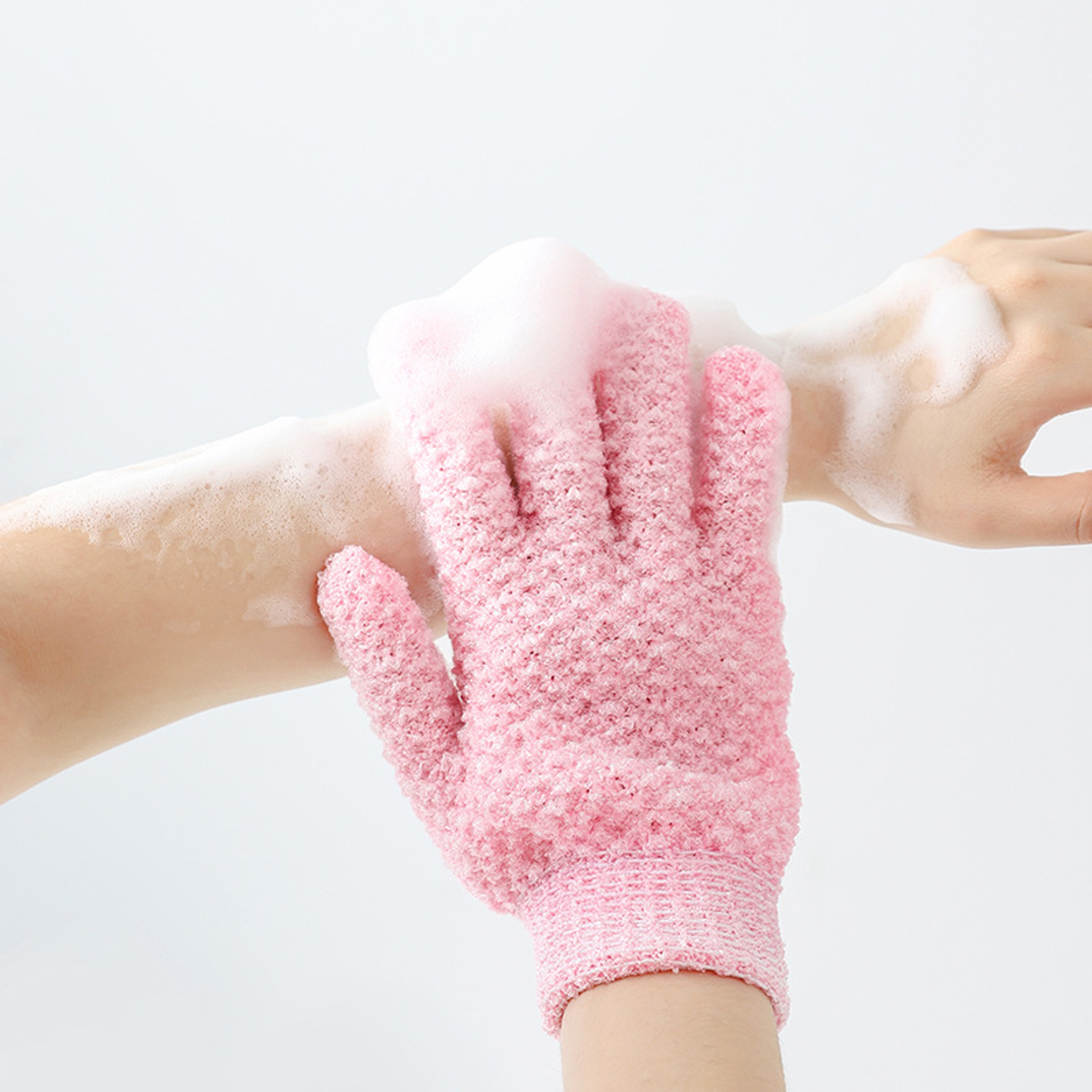 Towel Scrub Bath Exfoliating Bath Mud Rubbing Back Suit Rubbing Gloves Fivefinger Deep Clean 0