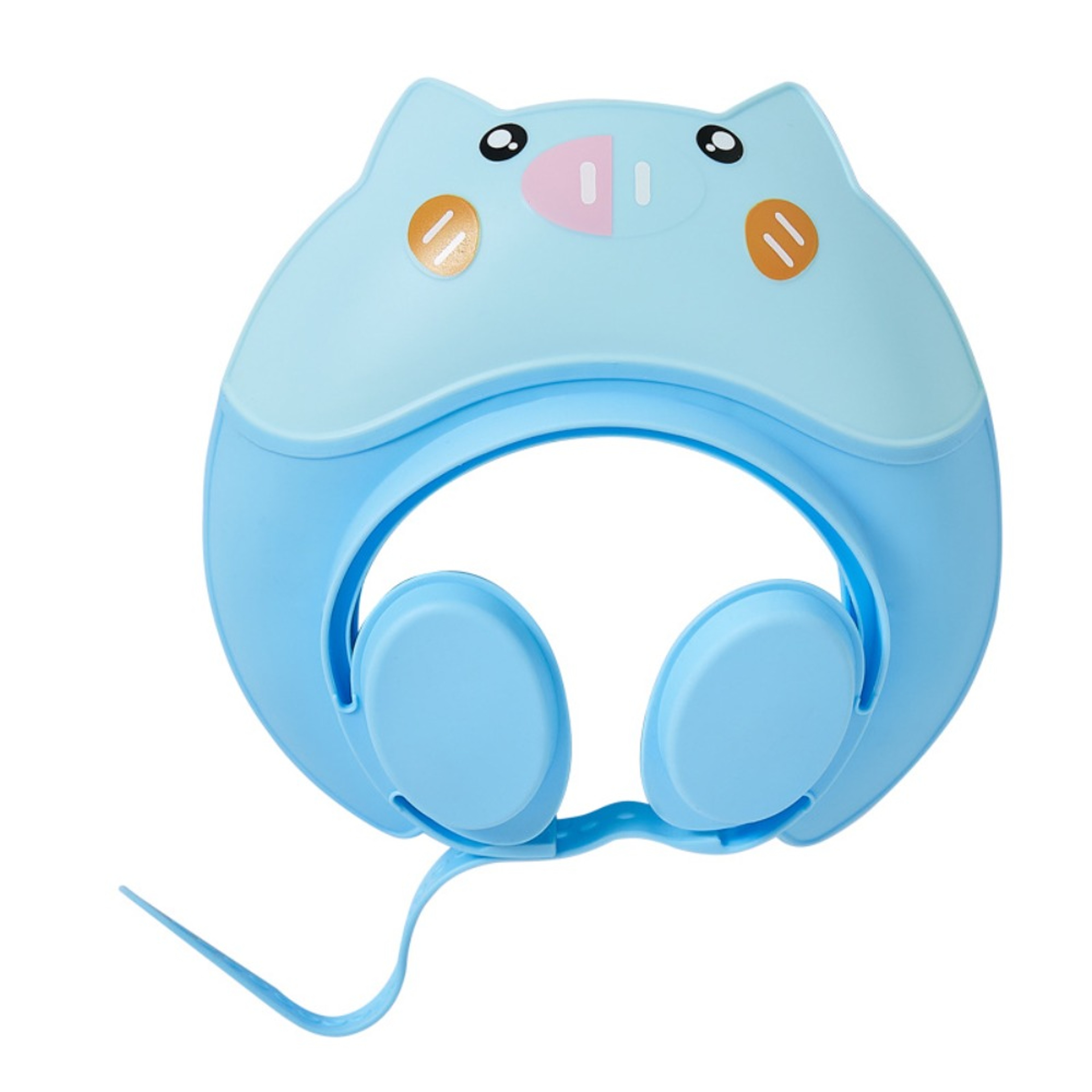 Safety Cute Animal Shape Baby Shower Cap, Soft Ear Protection, Adjustable – view 11