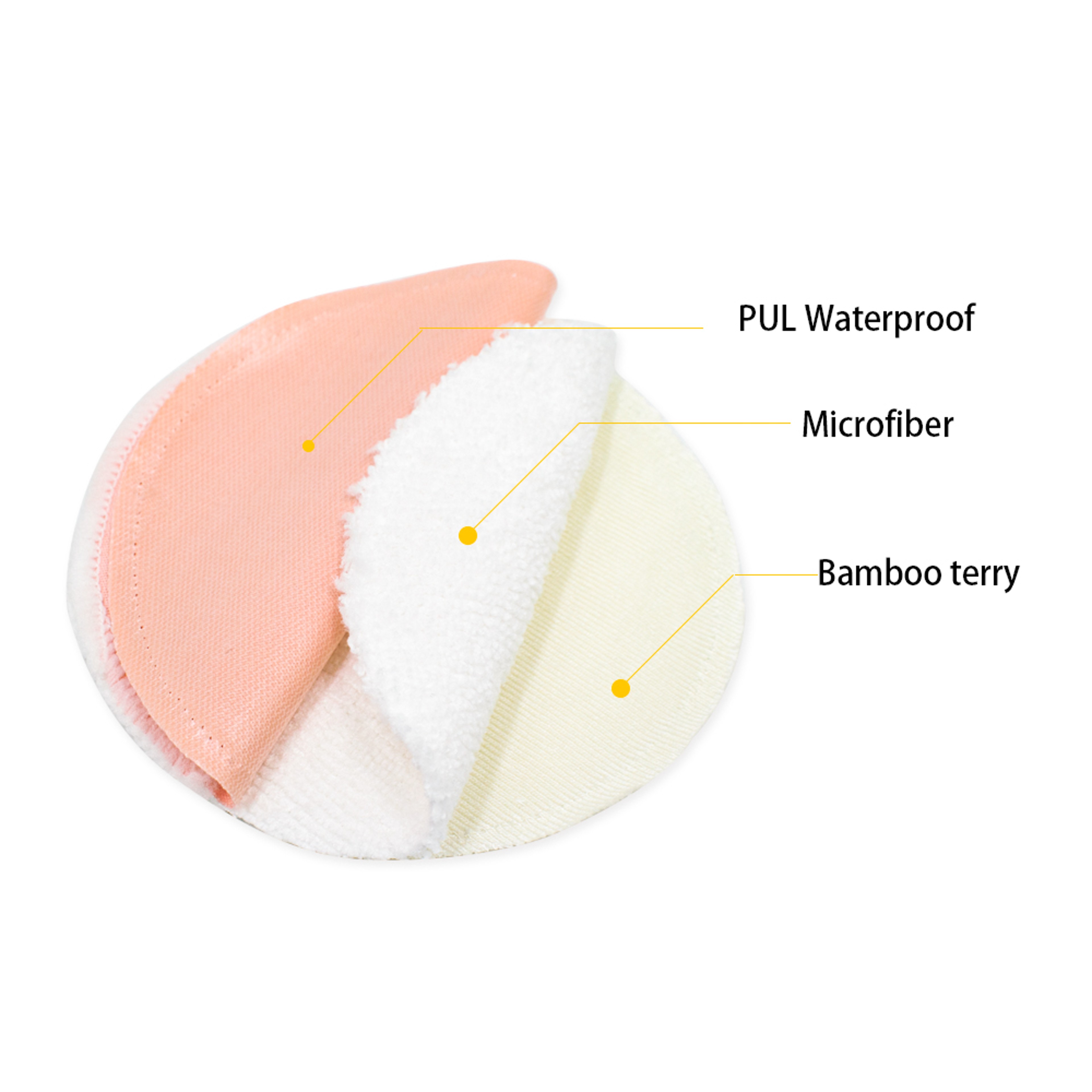 Reusable Breastfeeding Pads Organic Bamboo Viscose Nursing Pads Washable Breast Pads For Breastfeed 1
