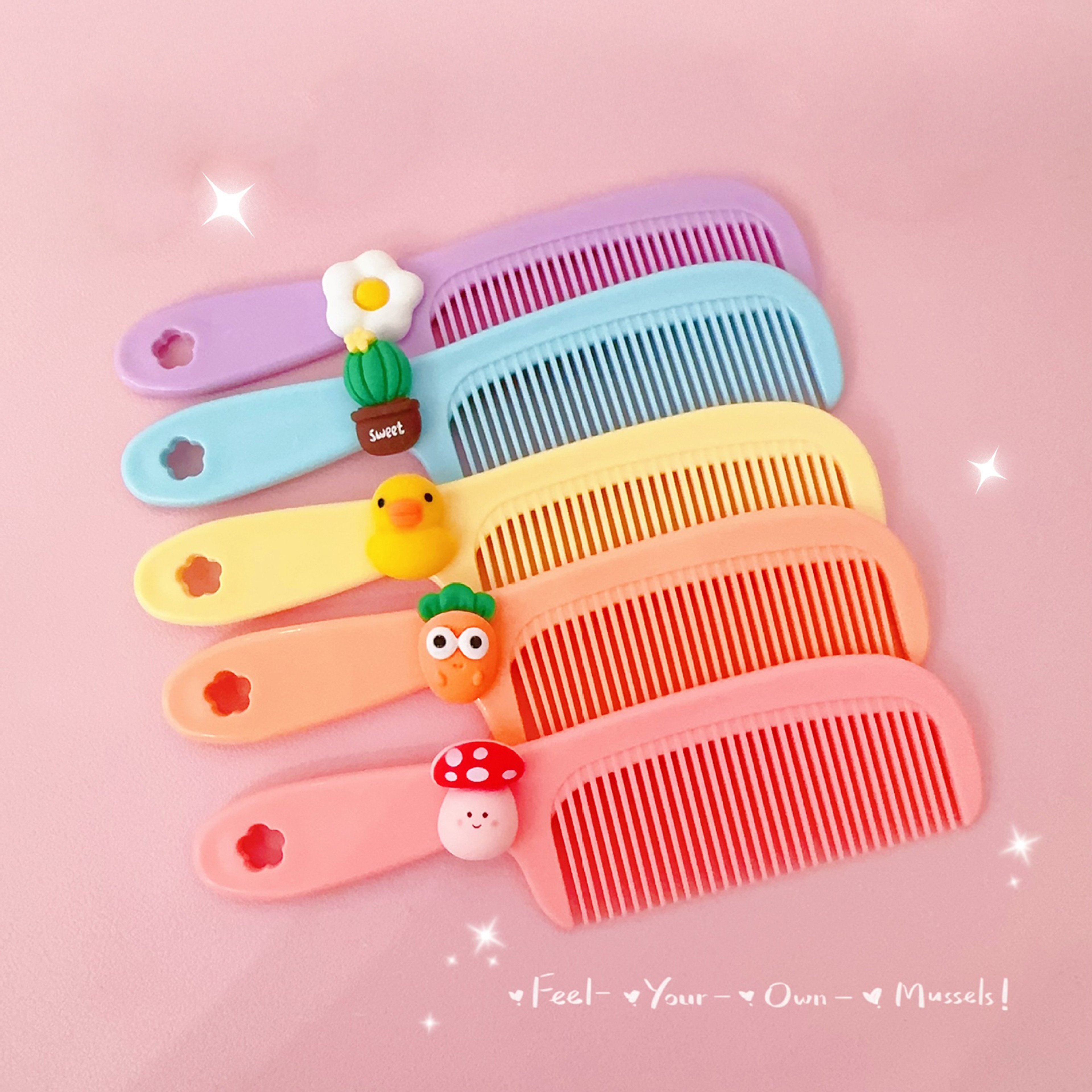 Portable Mini Hair Comb Cartoon For Kids Cute Girl Student Hair Care Professional Salon Comb For Bl 0
