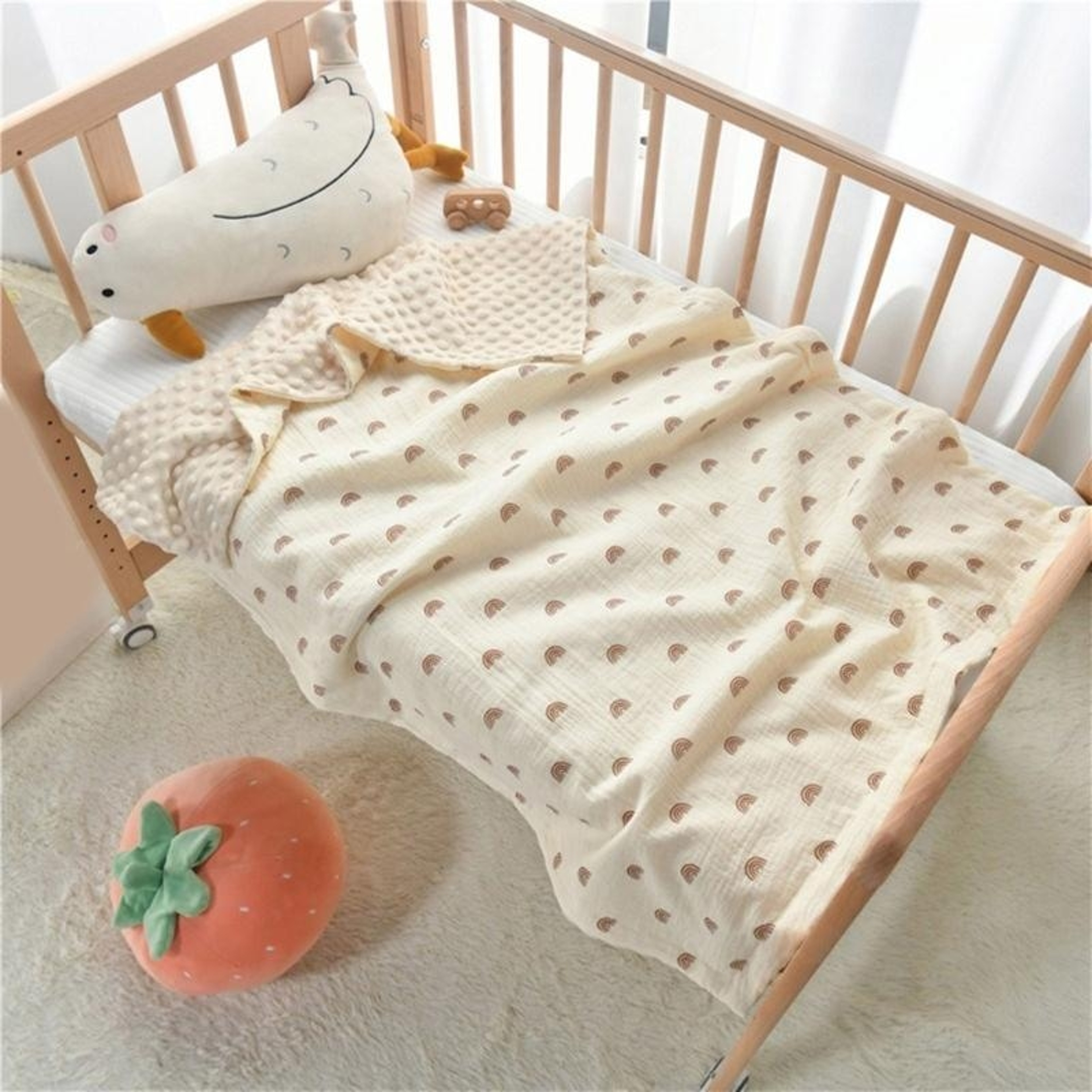 Breathable Toddlers Bath Towel Bean Bean Blanket Newborns Quilts 3