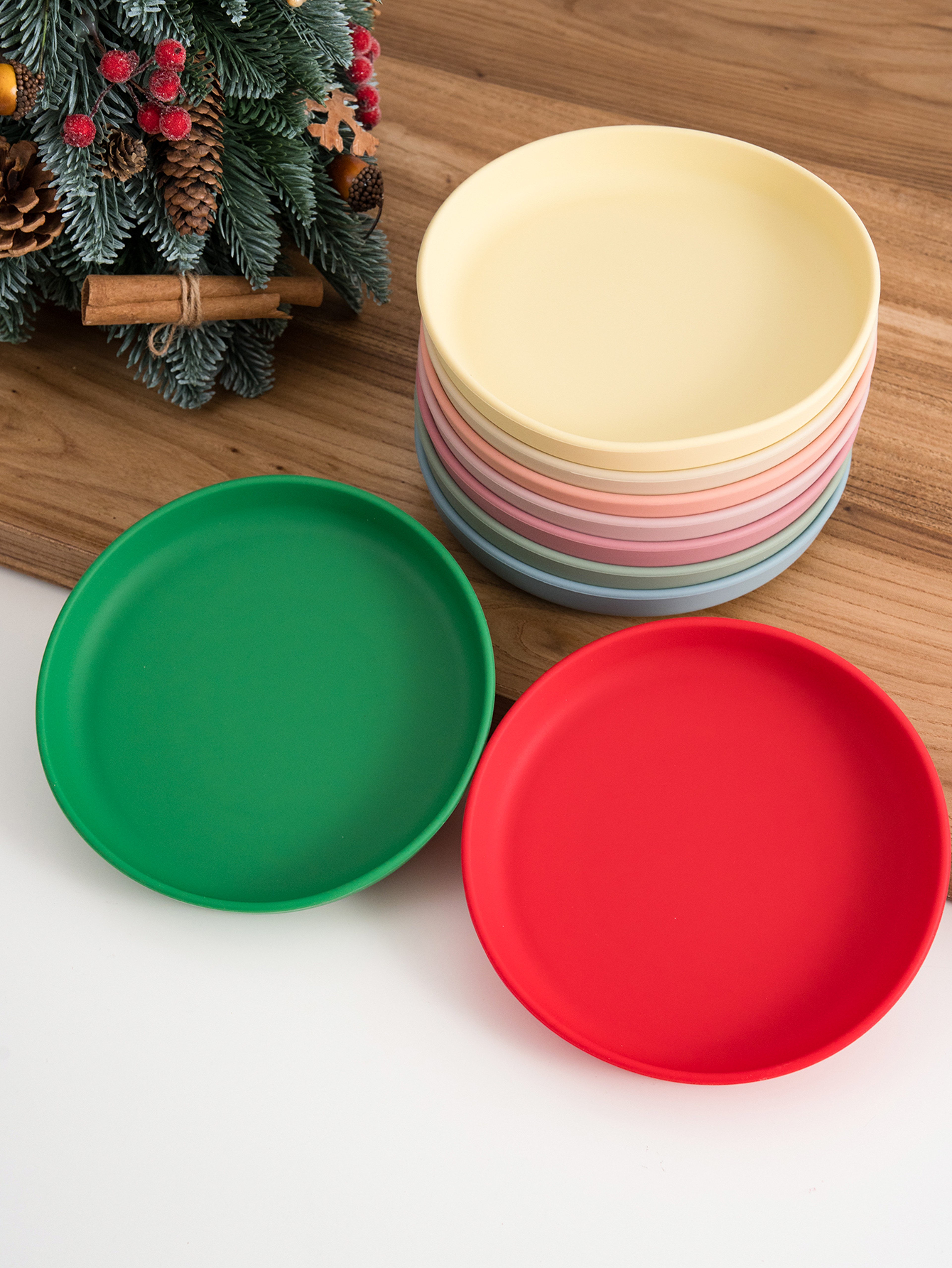 Color Kids Silicone Plate Suction, BPA-Free Baby Dishes, Newborn Feeding Bowl – view 2