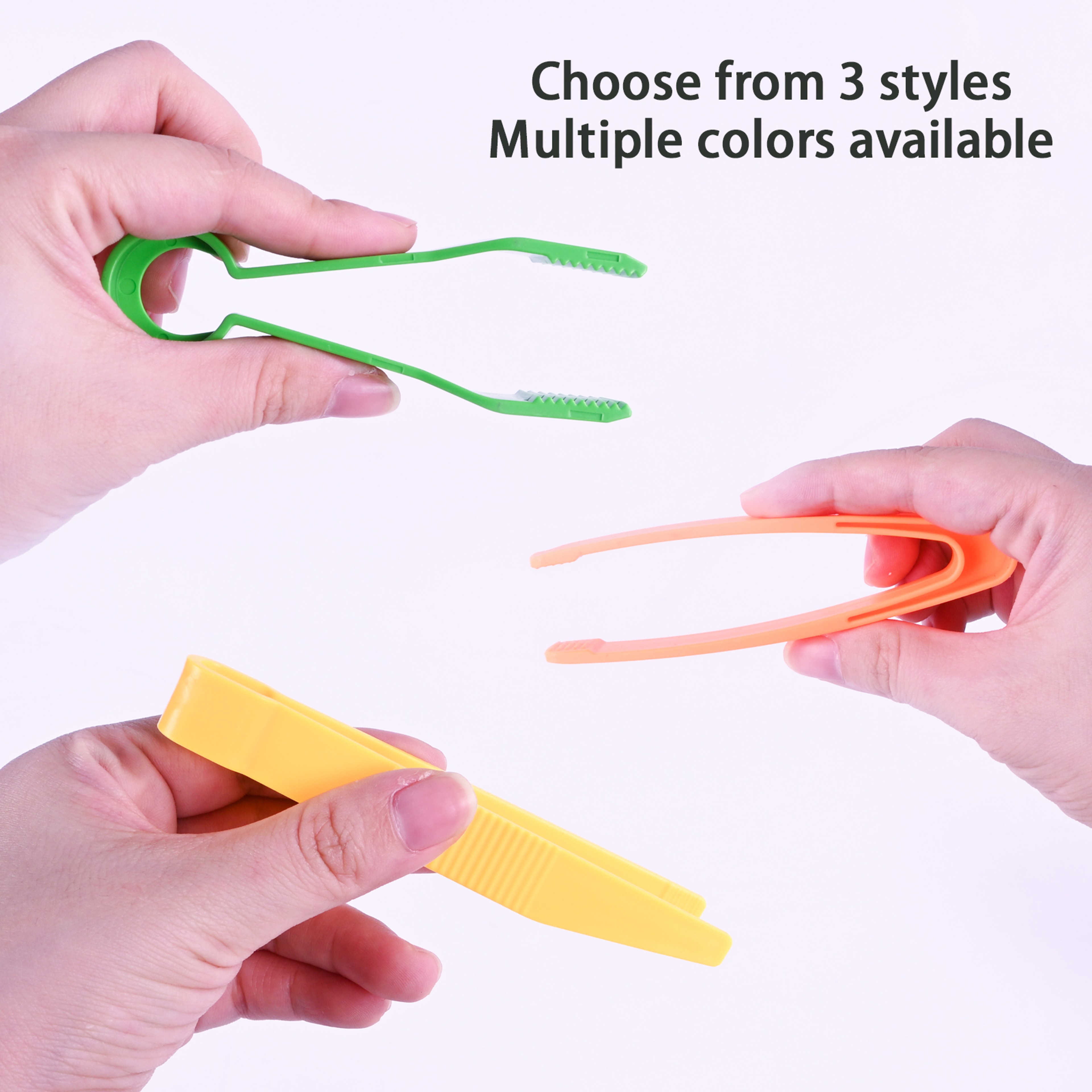 Fine Motor Skills And Learning Toys, Children's Colored Plastic Tweezers For Sorting Play, Mixed With Multiple Colors – view 4