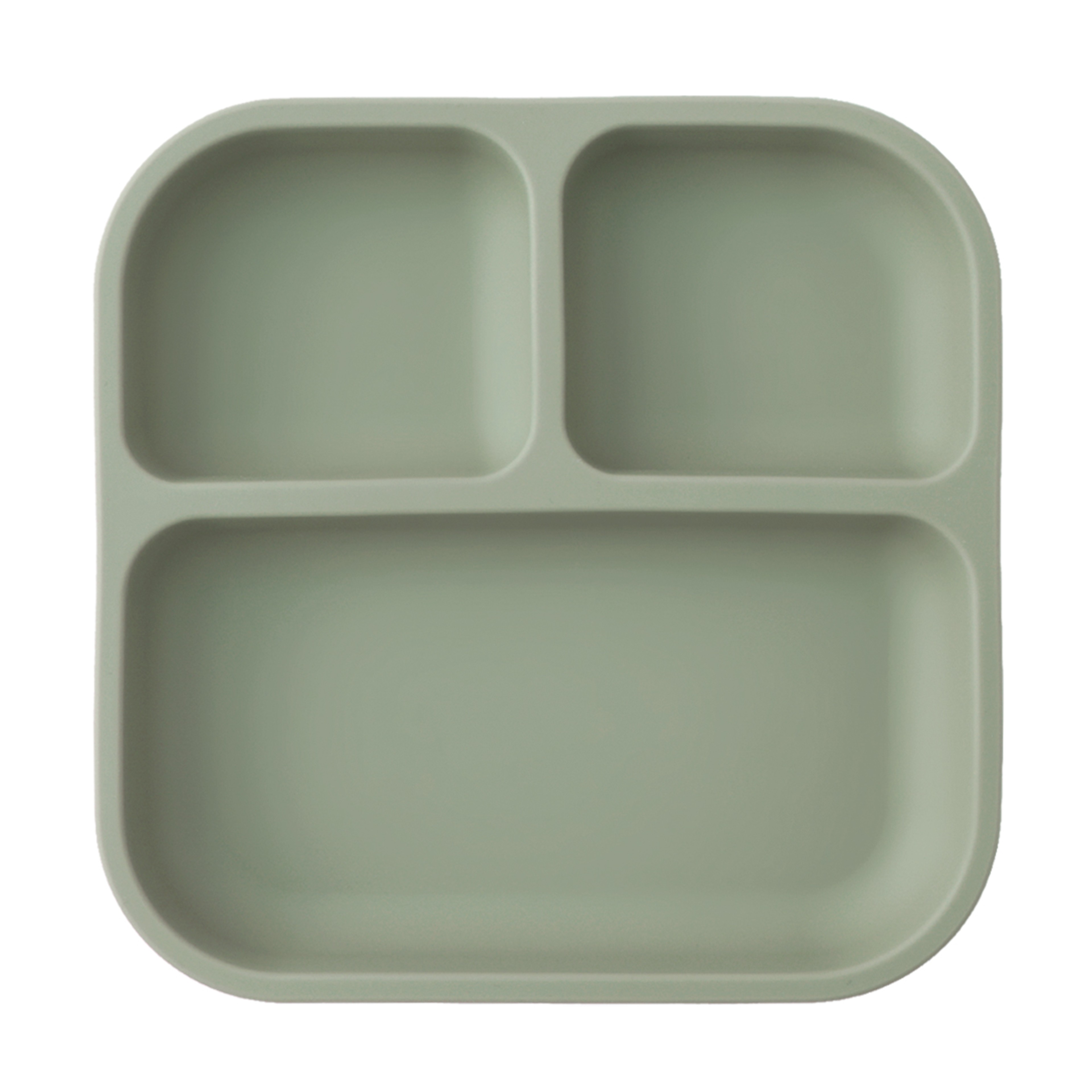 Leakproof Silicone Divided Square Plate for Kids, BPA Free Suction Baby Dish Meal Tray – view 14