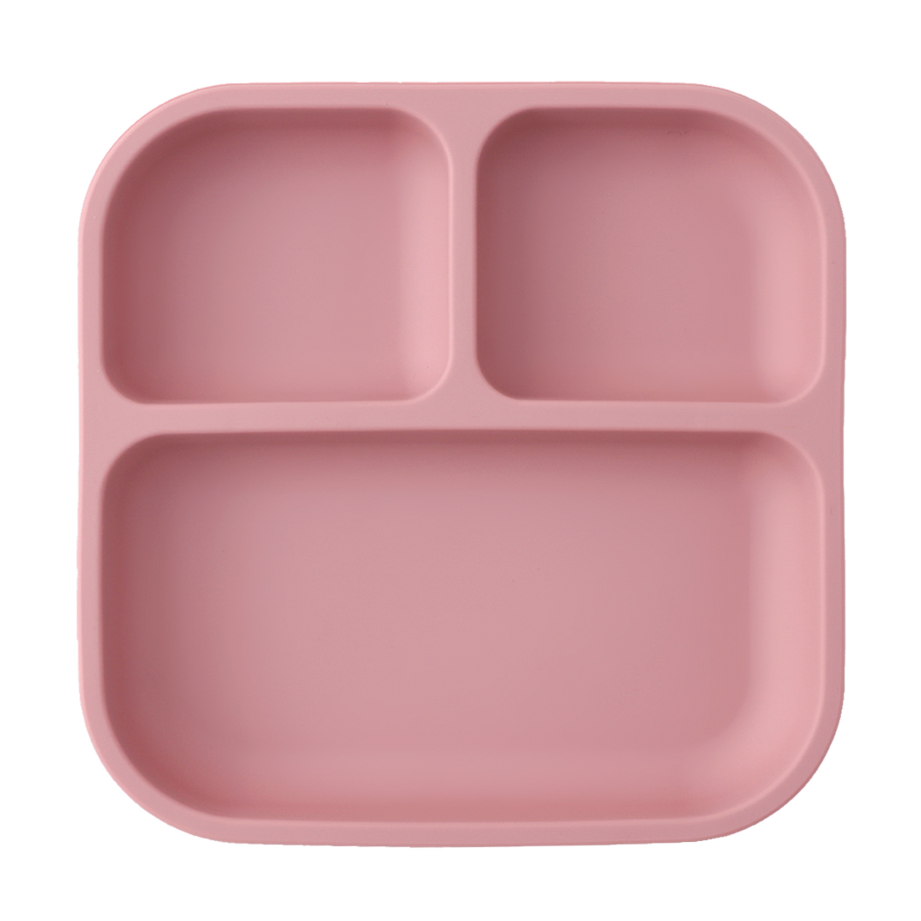 Leakproof Silicone Divided Square Plate for Kids, BPA Free Suction Baby Dish Meal Tray – view 16