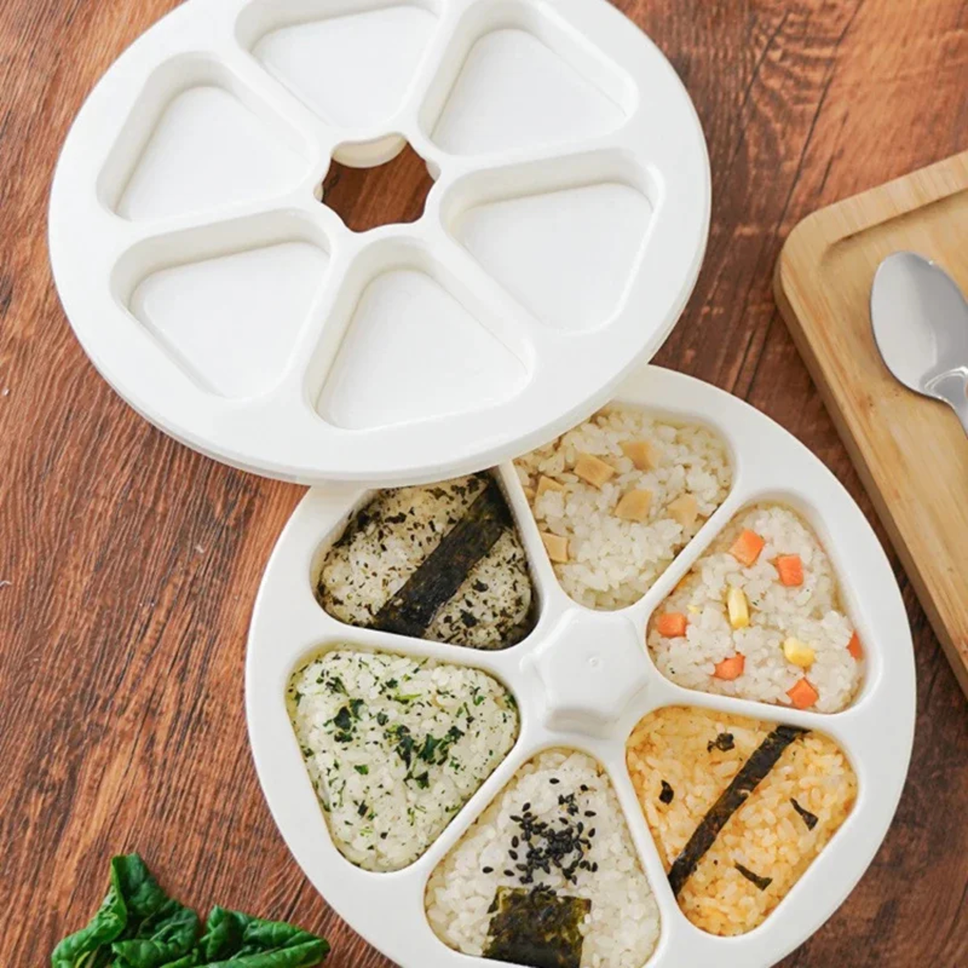 Japanese Sushi Making Kit Onigiri Mould Triangle Bento Box Rice Ball Making Mold Homemade Sushi Pre 1