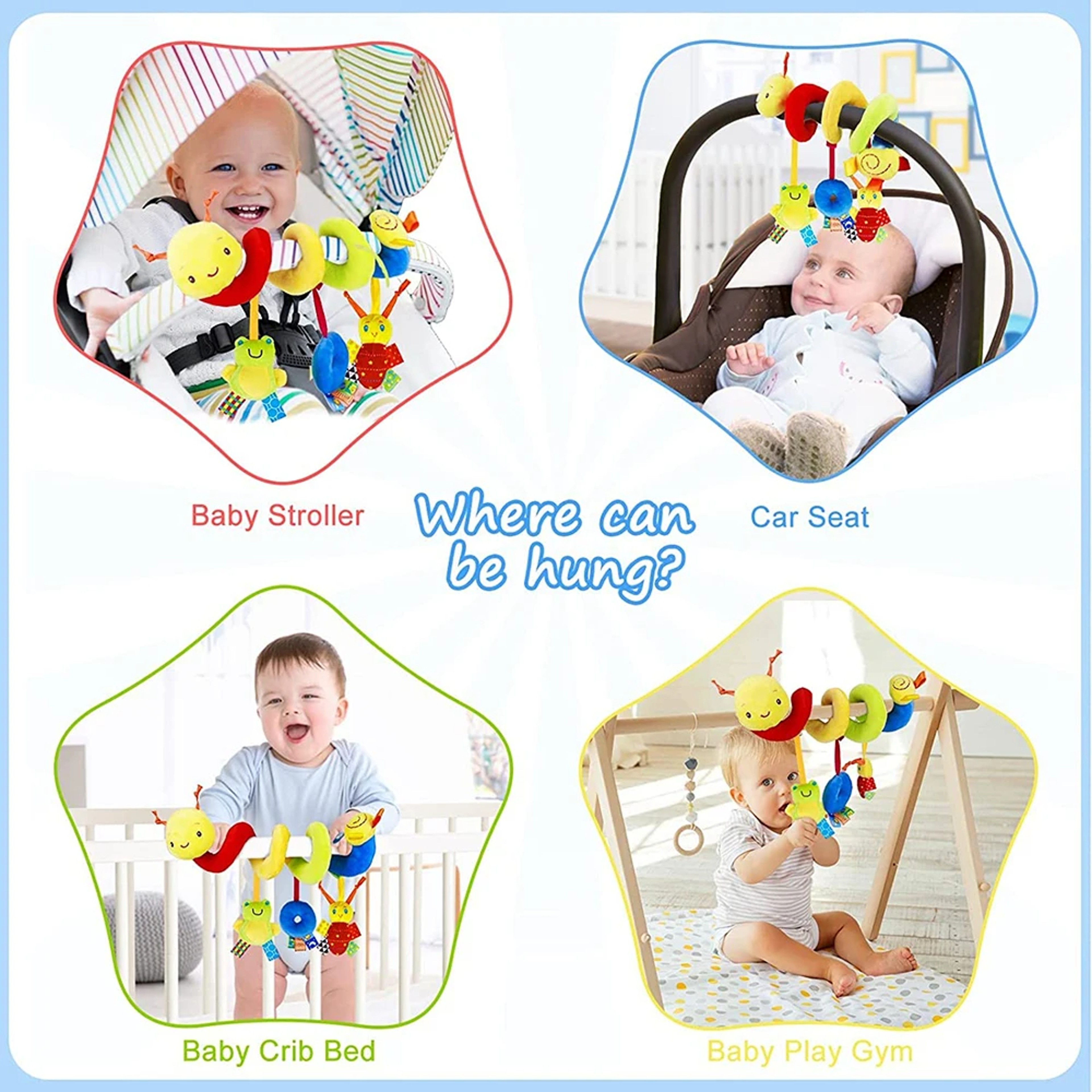 Activity Rattle Toy for Babies, Musical Hanging Toy for Crib Stroller Car Seat Boys Girls – view 5