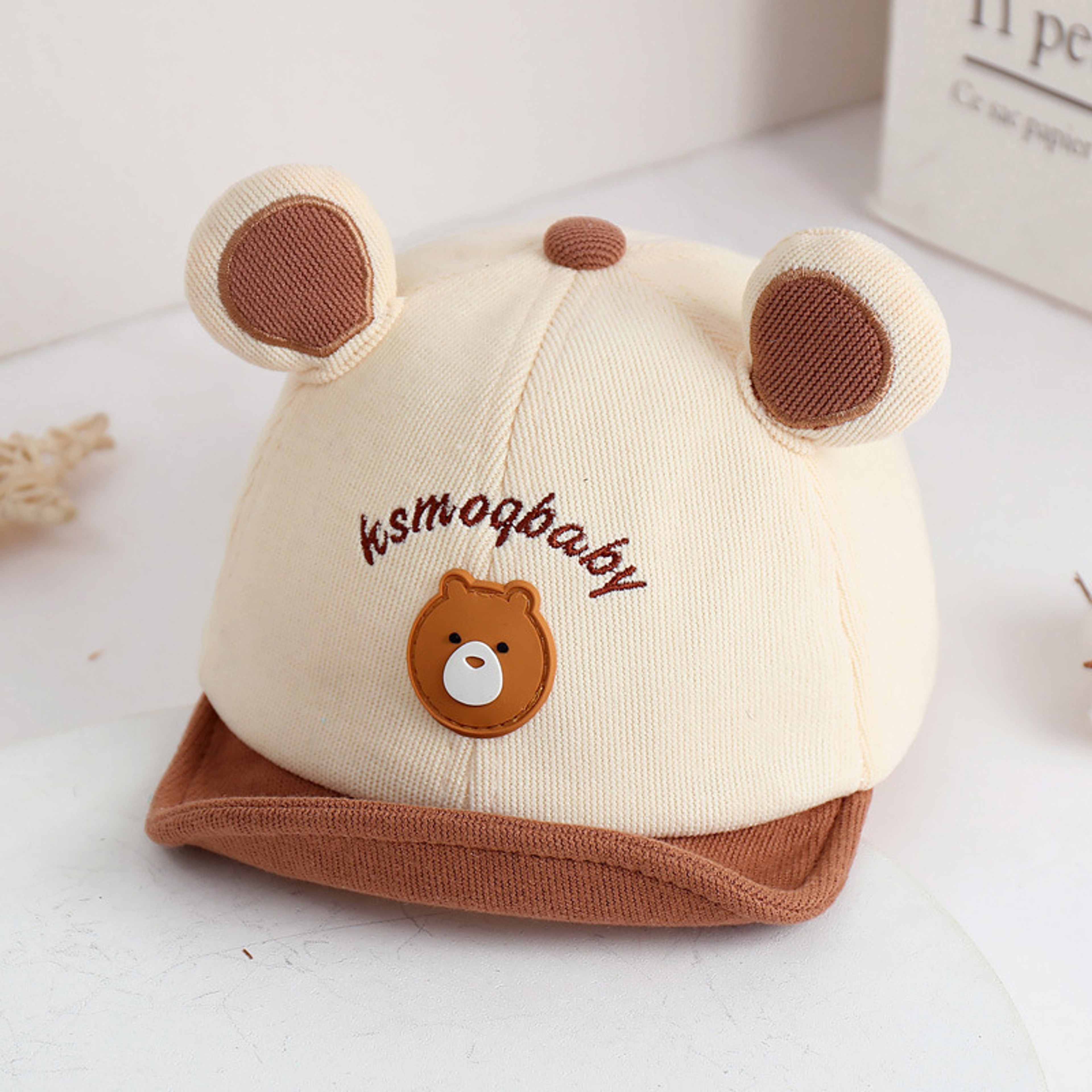 Cartoon Bear Baby Baseball Cap with Ears for Boys and Girls – view 6