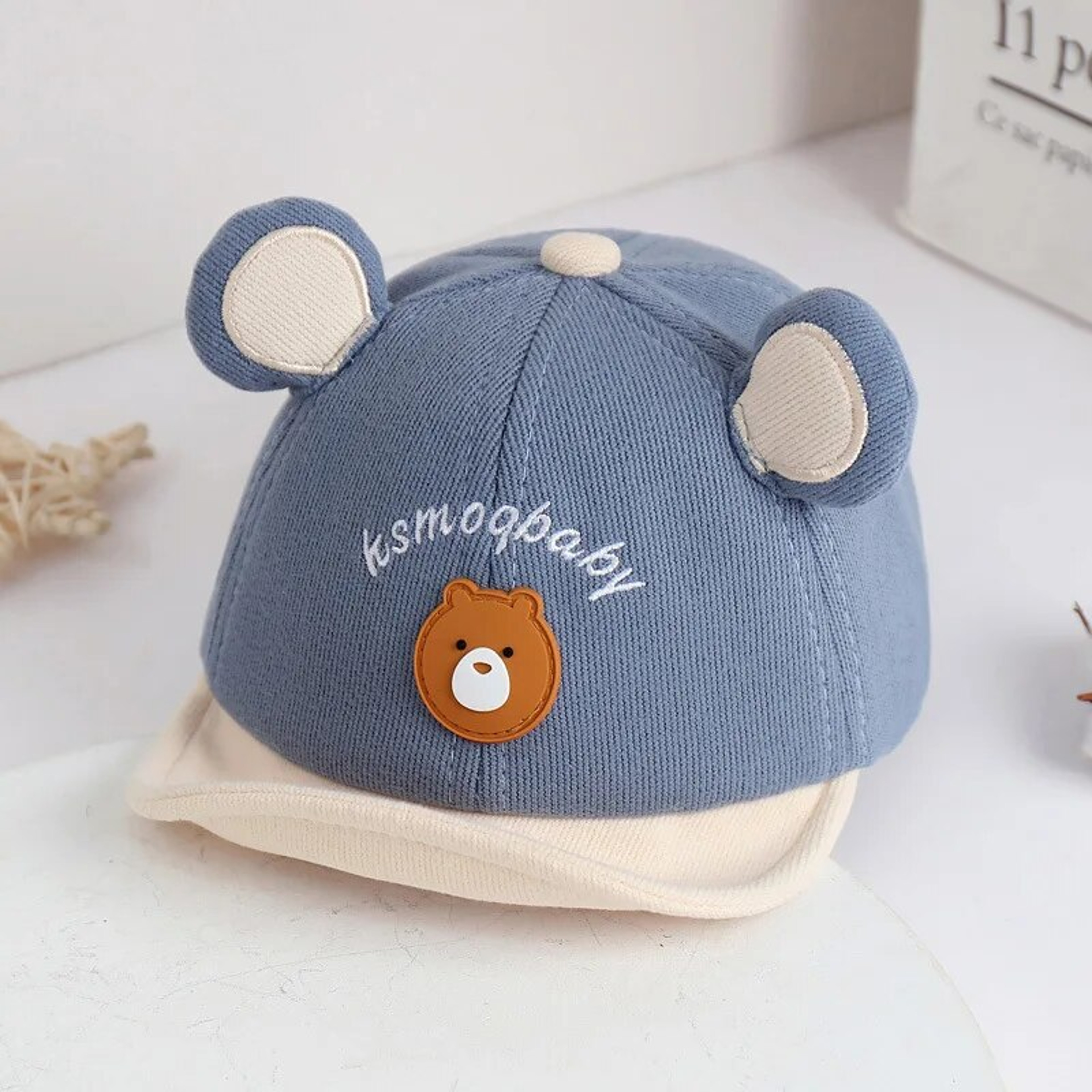 Cartoon Bear Baby Baseball Cap with Ears for Boys and Girls – view 8