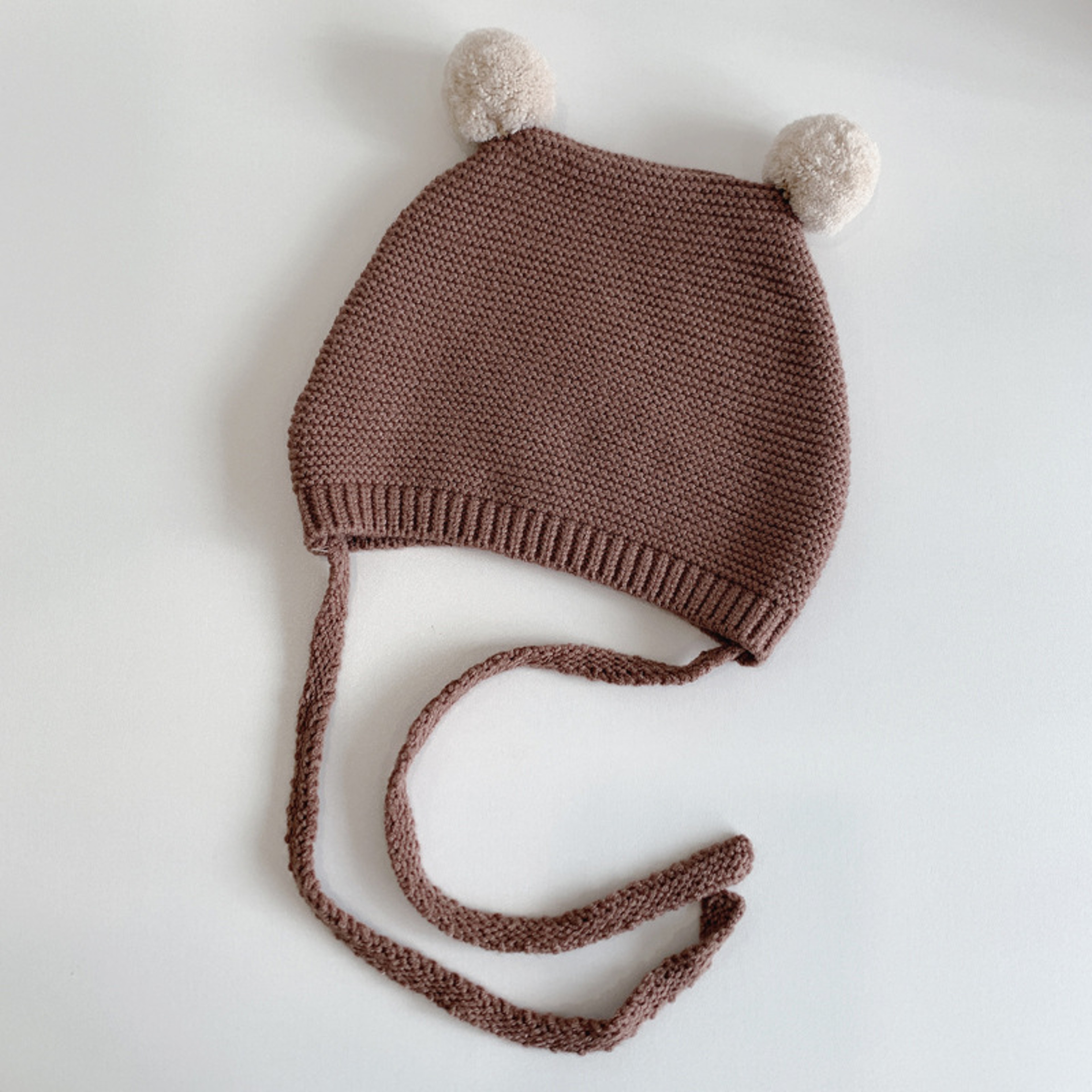 Winter Warm Toddler Knitted Hat, Korean Baby Ear Protection Hat, Woolen Crochet Bonnet, Double Ball Kids Beanie – view 9