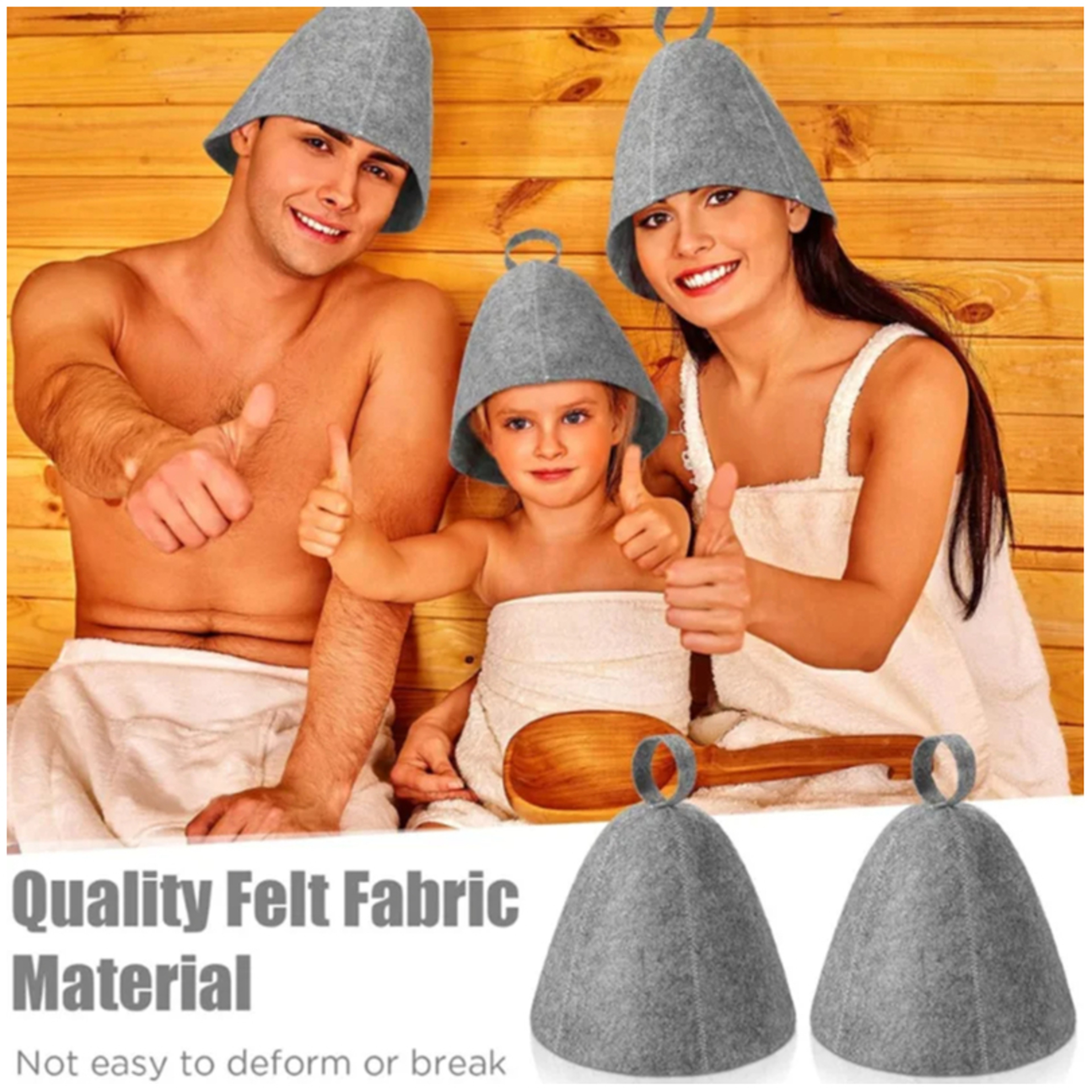 Wool Felt Sauna Hat Anti Heat Shower Cap Quick Drying Hair Turban Towel Drying Hat Sauna Bathroom A 1