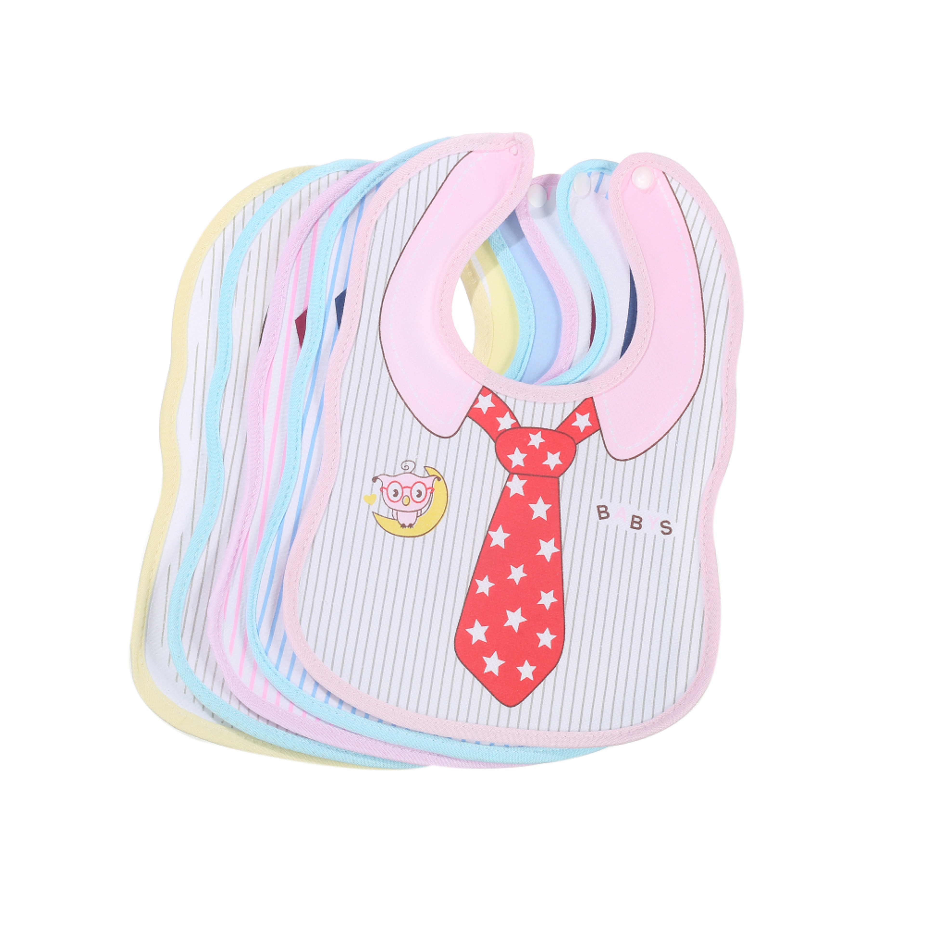 Snap Button Saliva Towel Apron For Infant, Baby Drool Bibs Cotton Gauze Soft, Burp Cloths Kids Accessories – view 6