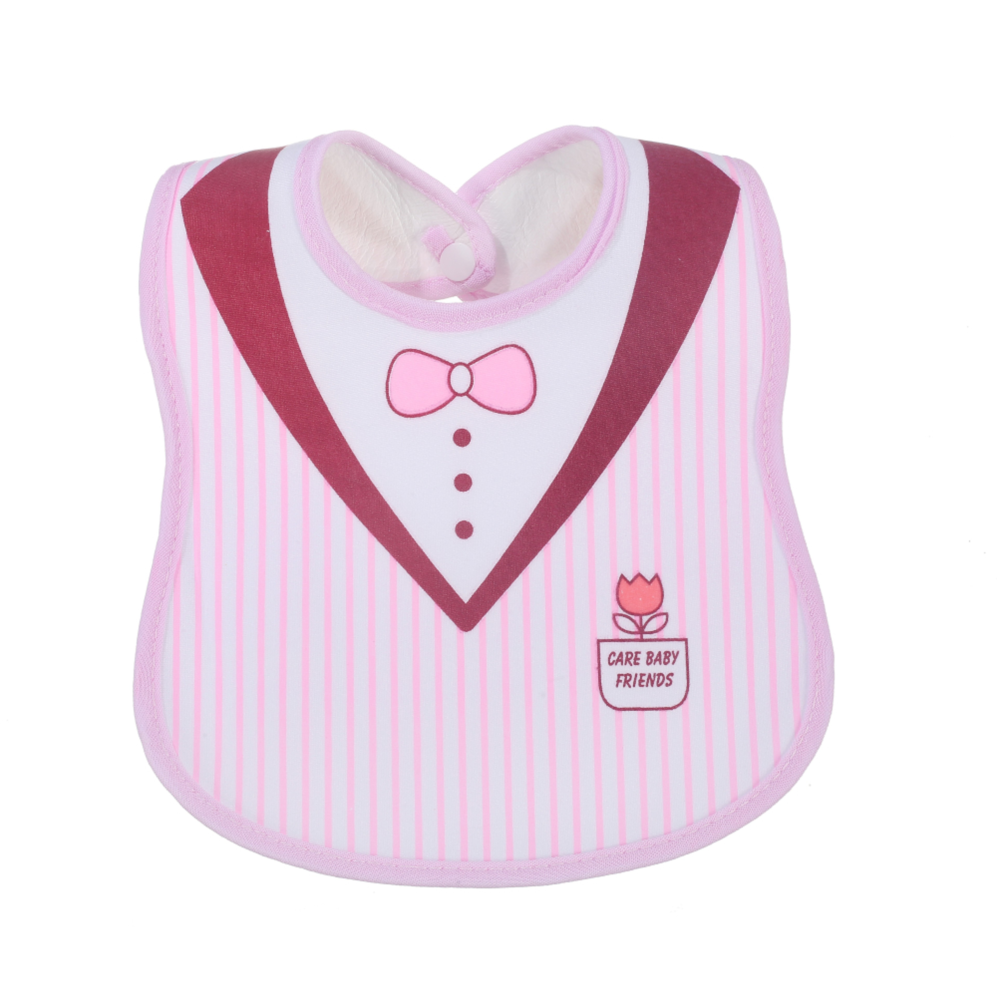 Snap Button Saliva Towel Apron For Infant, Baby Drool Bibs Cotton Gauze Soft, Burp Cloths Kids Accessories – view 10