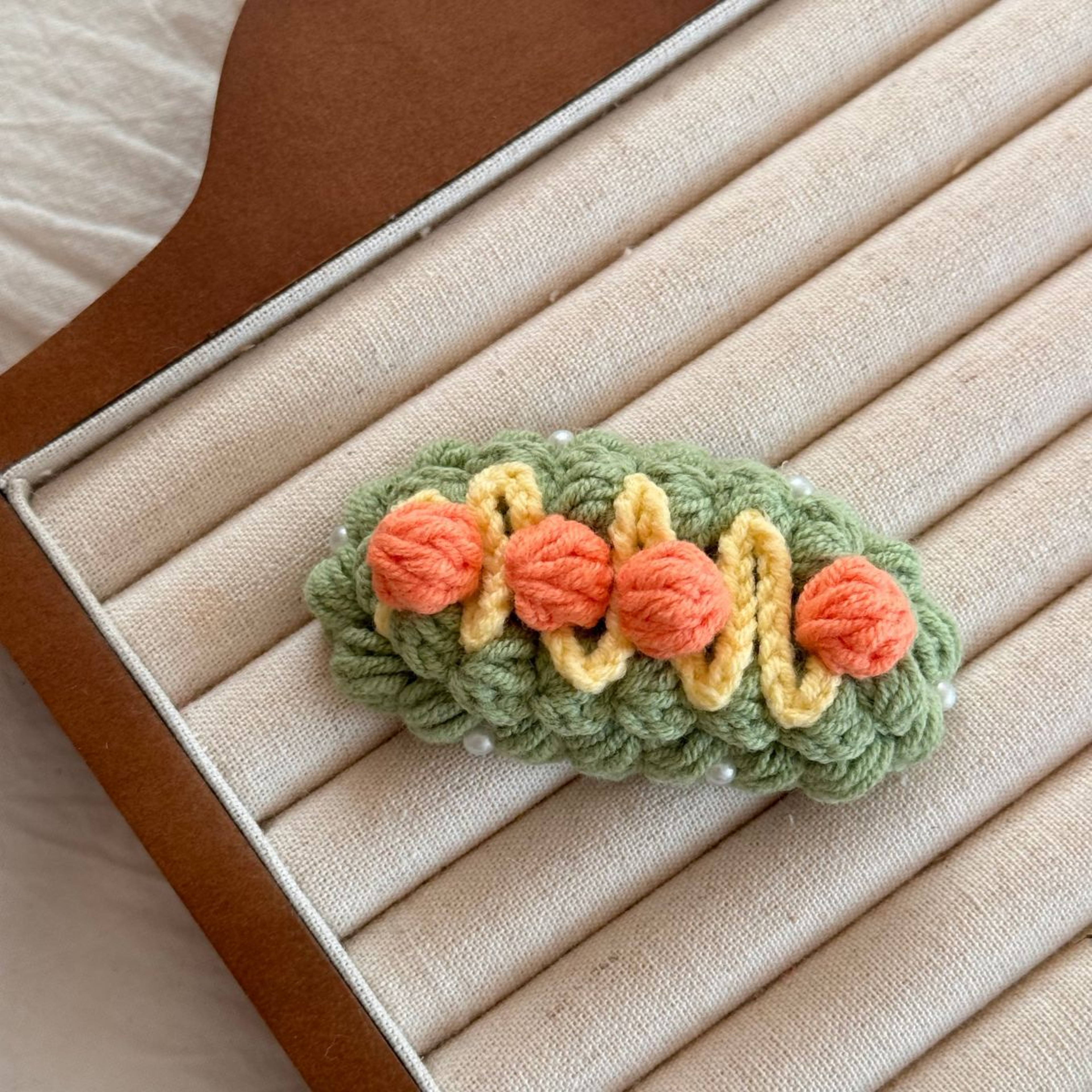Cute Hairpin Cartoon Fruit Handmade Wool Crocheted Sweet Style Autumn And Winter BB Clip Bangs Clip 12