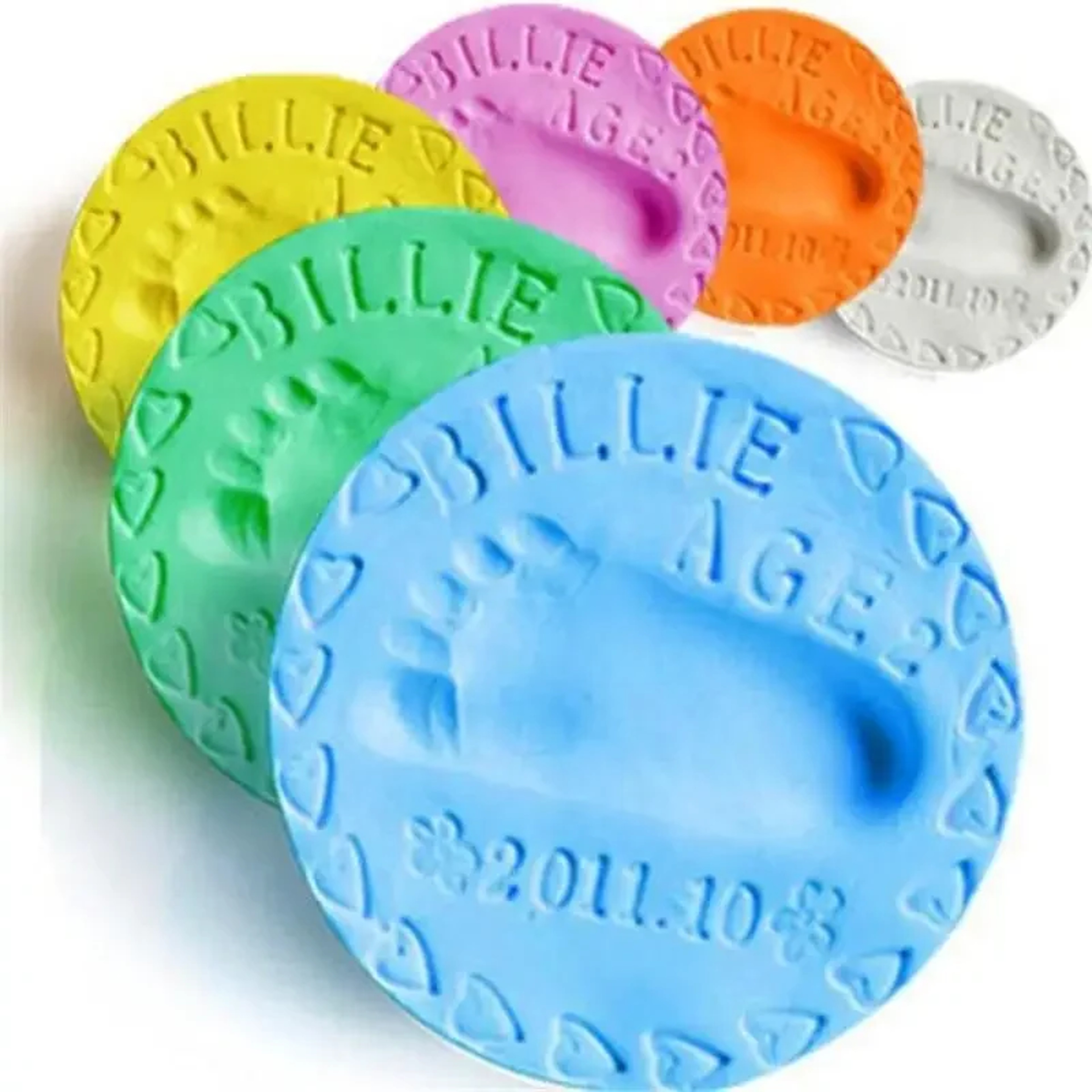 Handprint Fingerprint Inkpad Casting For Kids Newborn Souvenir 0
