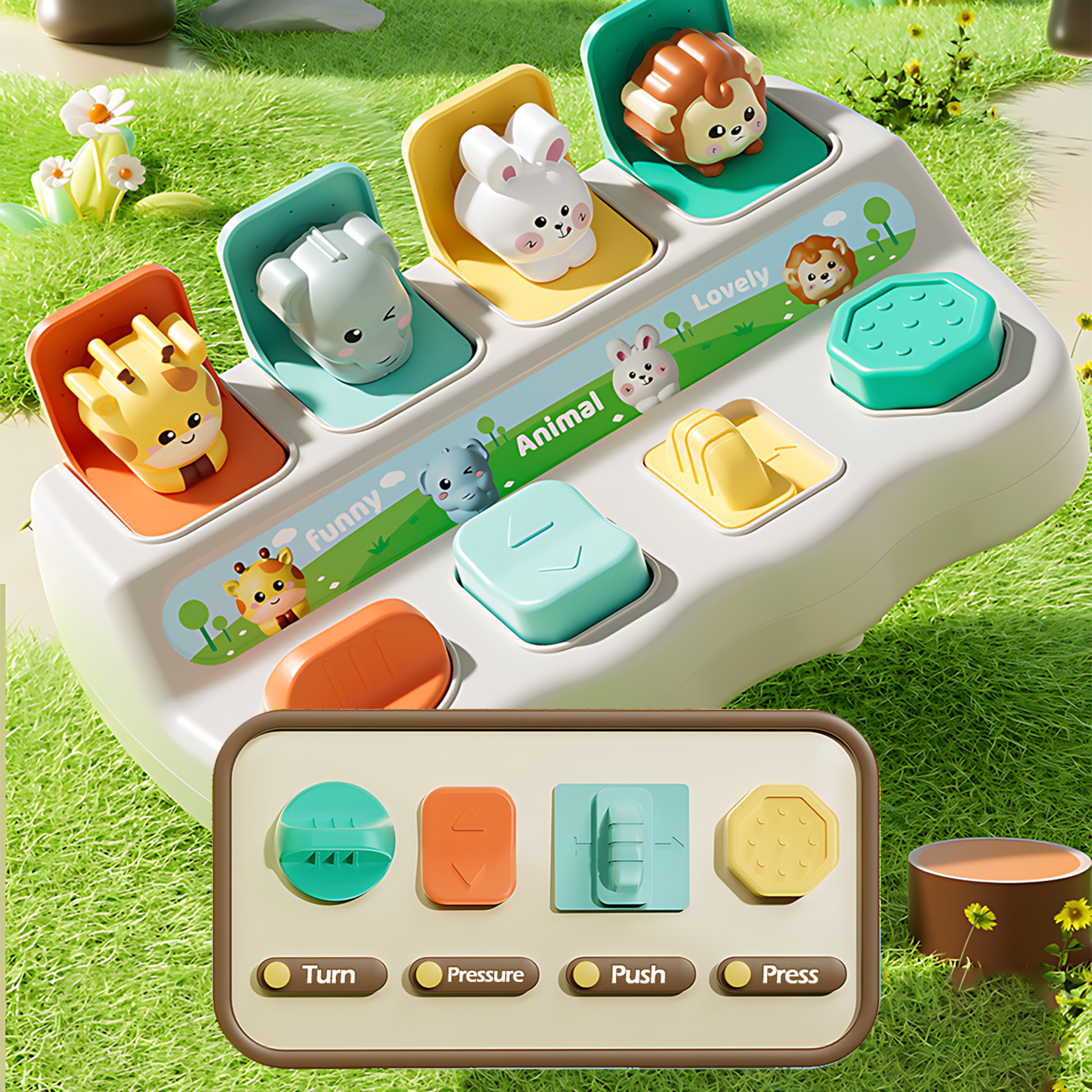 Pop Up Animal Toys For Kids Montessori Learning Boxes Boost Logic And Motor Skills Perfect For Chil 0