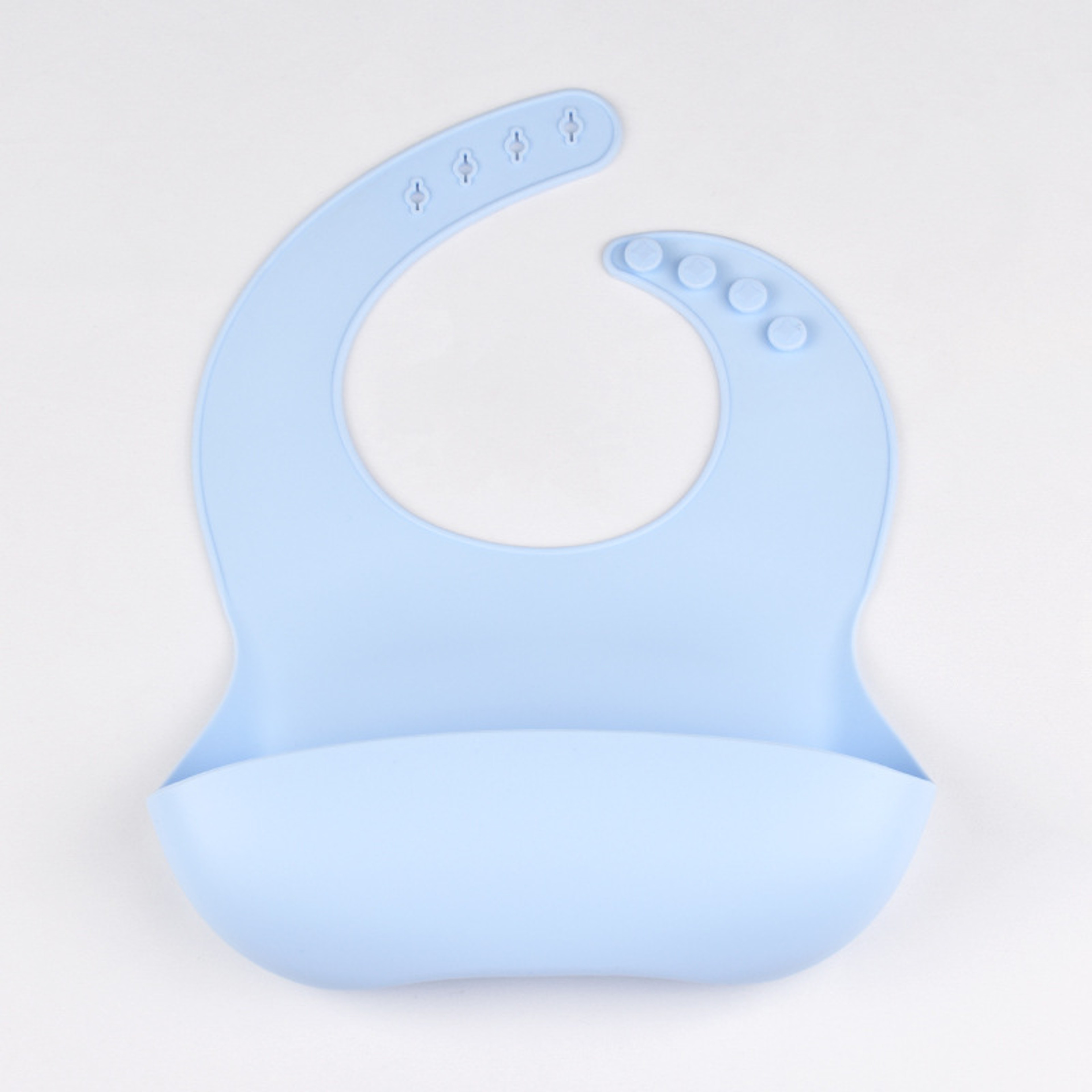 Adjustable Baby Silicone Tray Bib Waterproof Soft Feeding Bib For Newborns 12