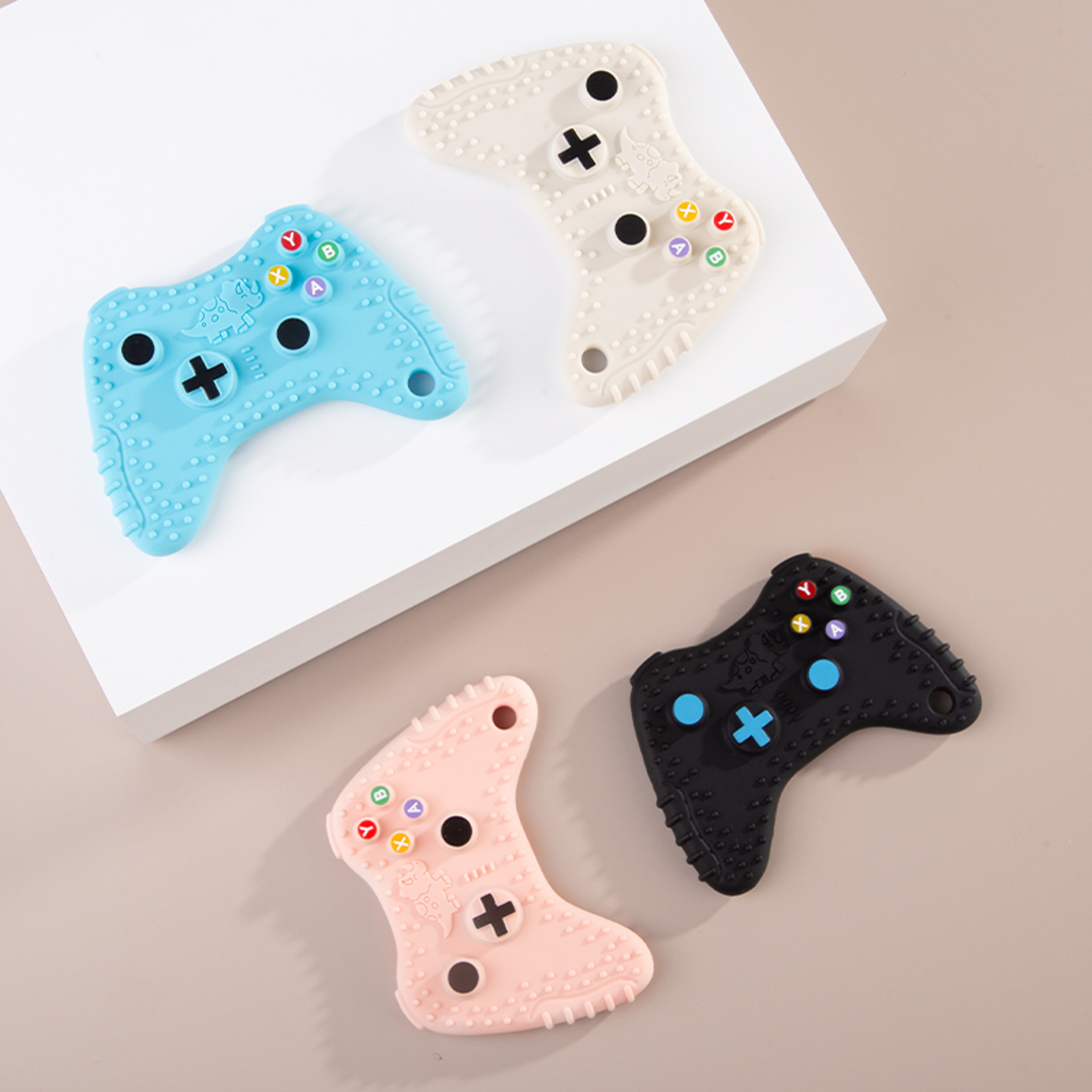 Silicone Teething Toy For Babies Creative Remote Control Game Controller Unique Gift For Infants 0