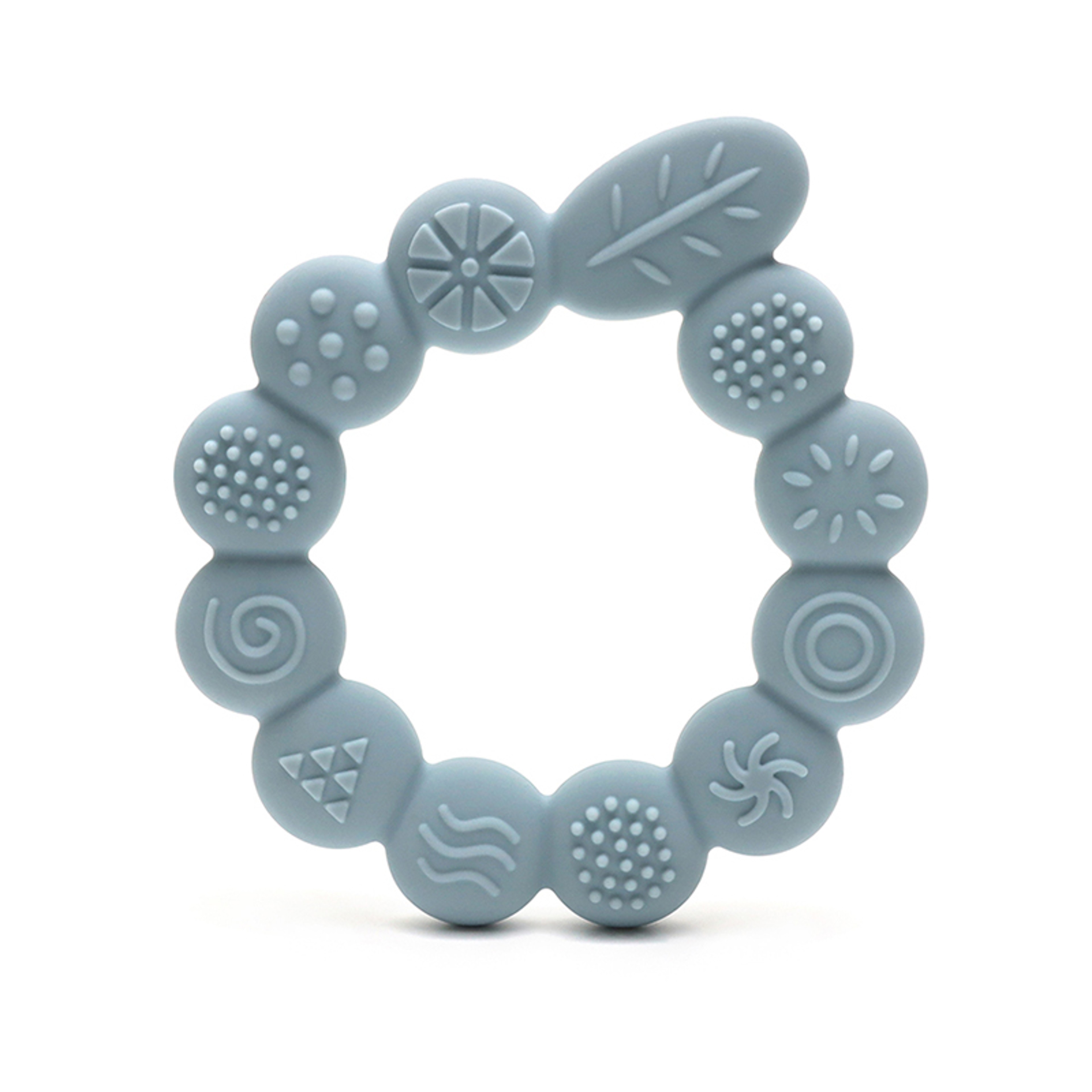BPA Free Silicone Baby Teething Toys, Newborn Gift Leaf Ring Shape, Infant Care Toy for Boy Girl – view 9