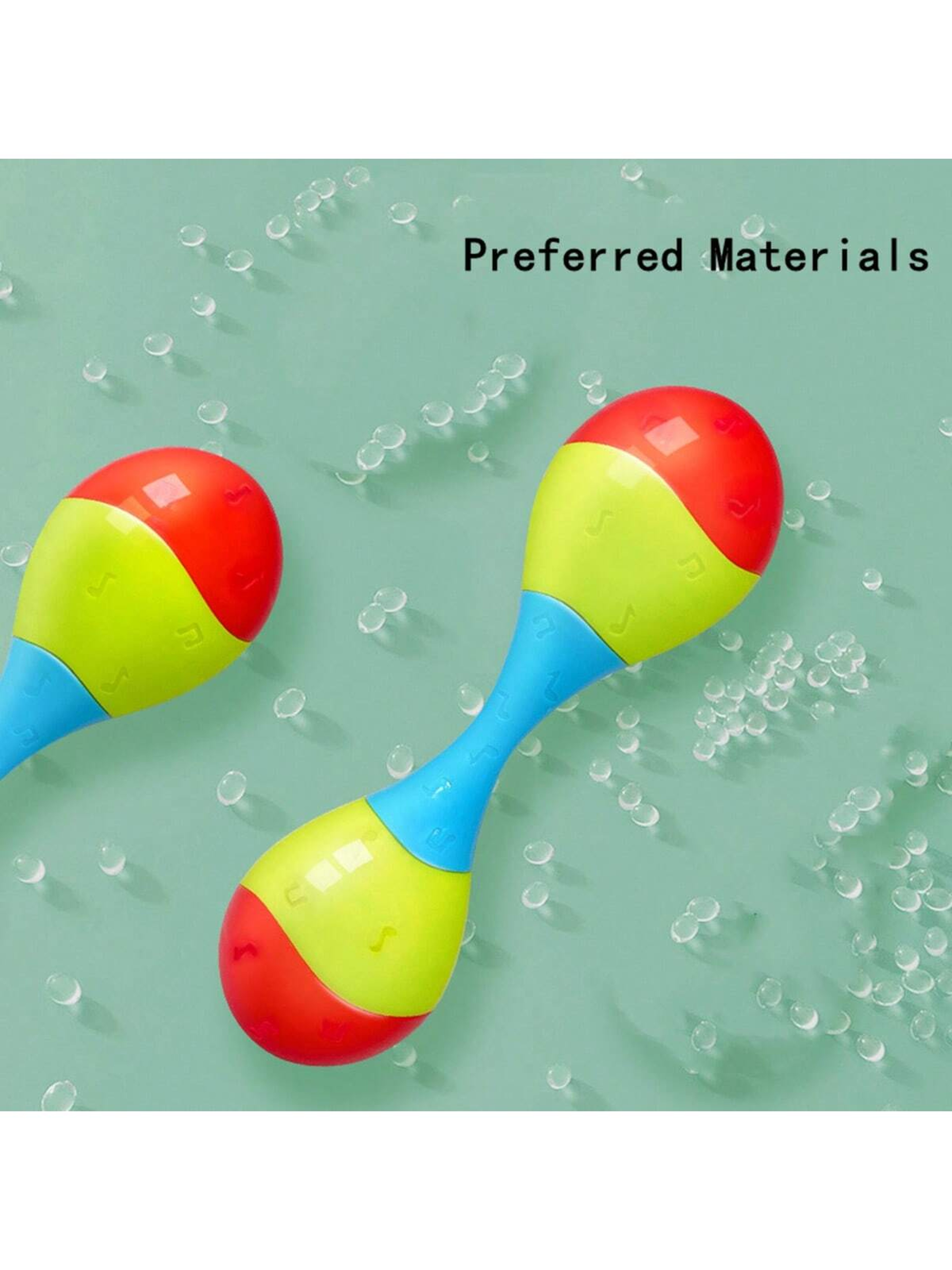Plastic Sand Hammer Toy, Kids Musical Toy, Rattle Maraca Percussion Toy – view 4