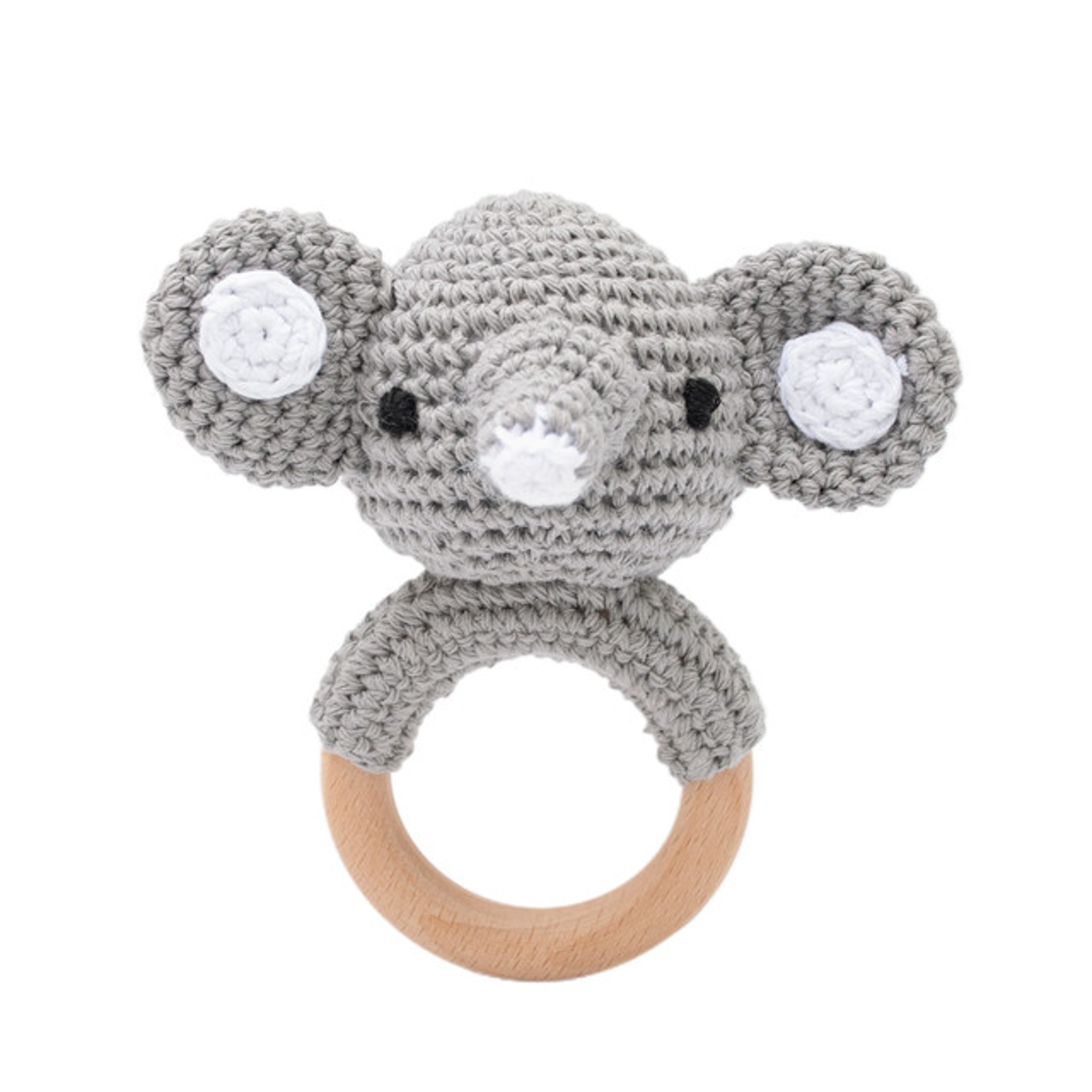 Cotton Music Toys Baby Teether Crochet Lemon Rattle Gift 5