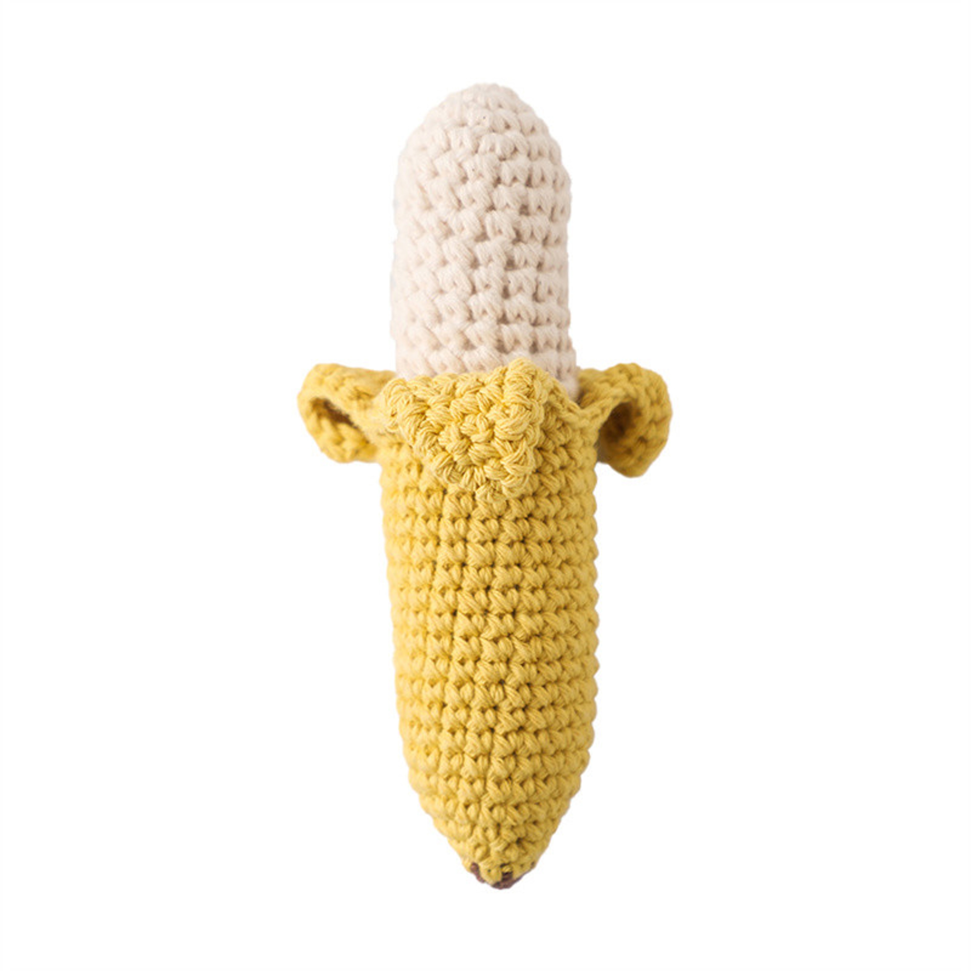 Cotton Music Toys Baby Teether Crochet Lemon Rattle Gift 12