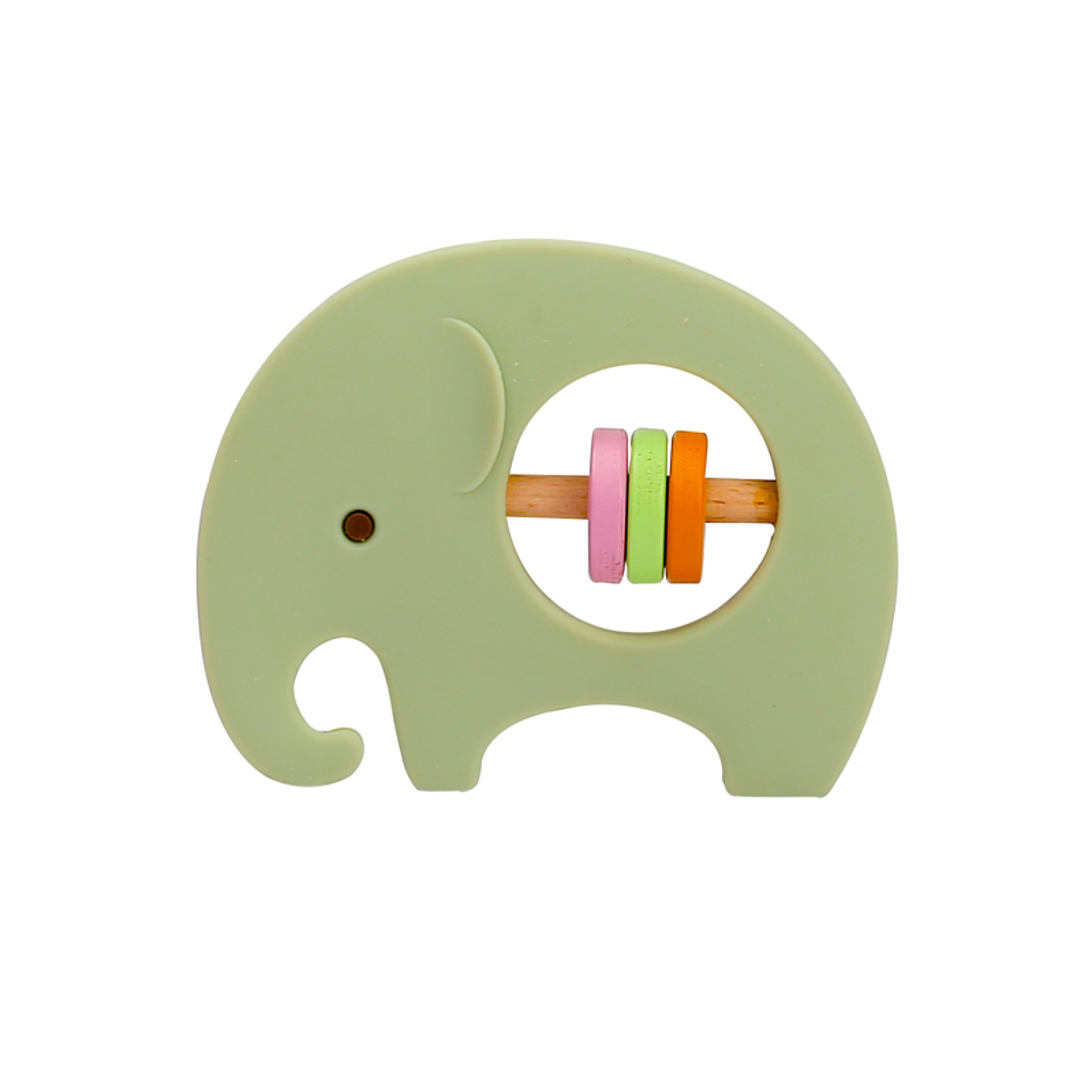Silicone Baby Rattle Toy Cartoon Elephant For Teething BPAFree Play Gym 7