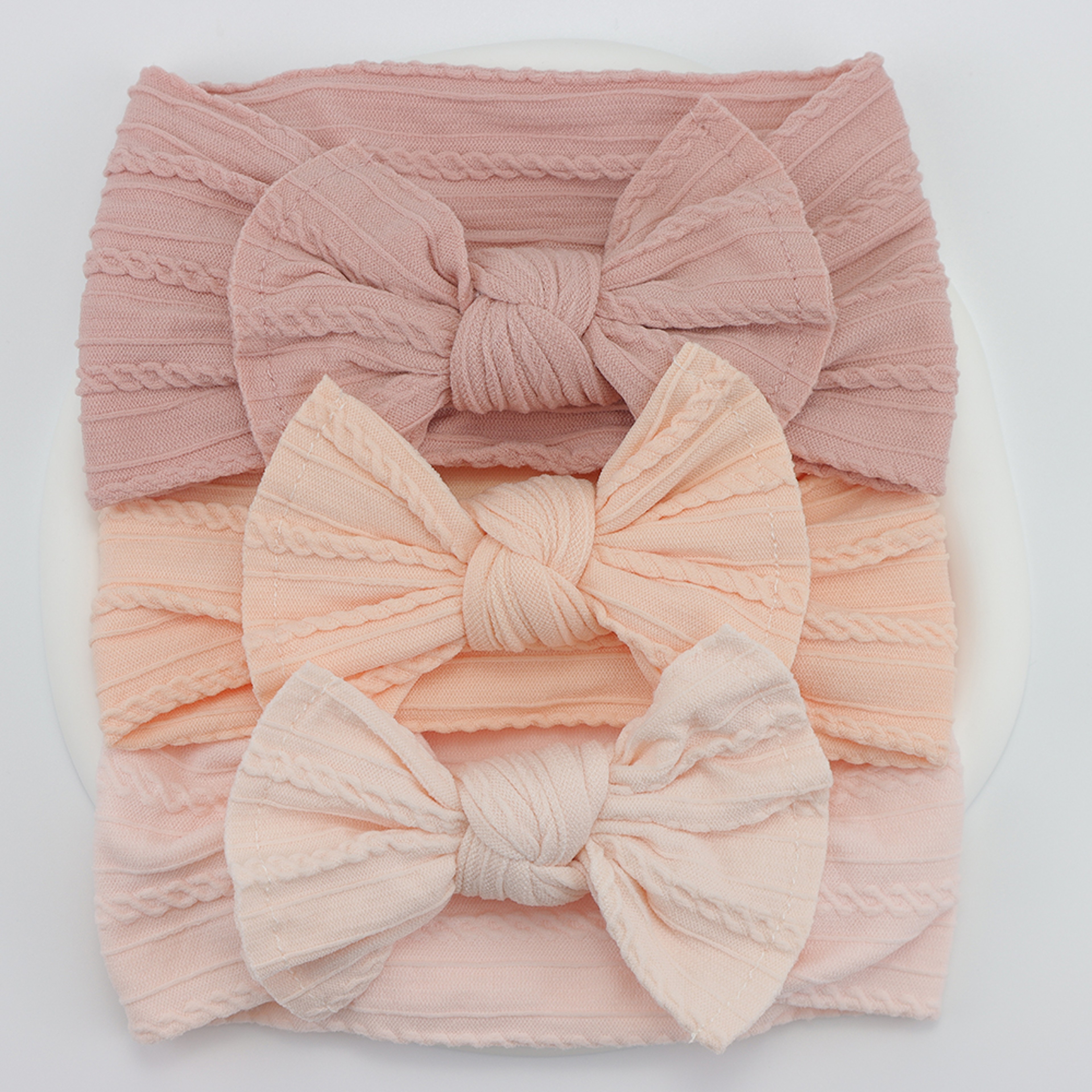 Infant Hair Accessories Baby Girl Headbands Lot Elastic Hair Bands Newborn Gift Bows Kids Turban He 14