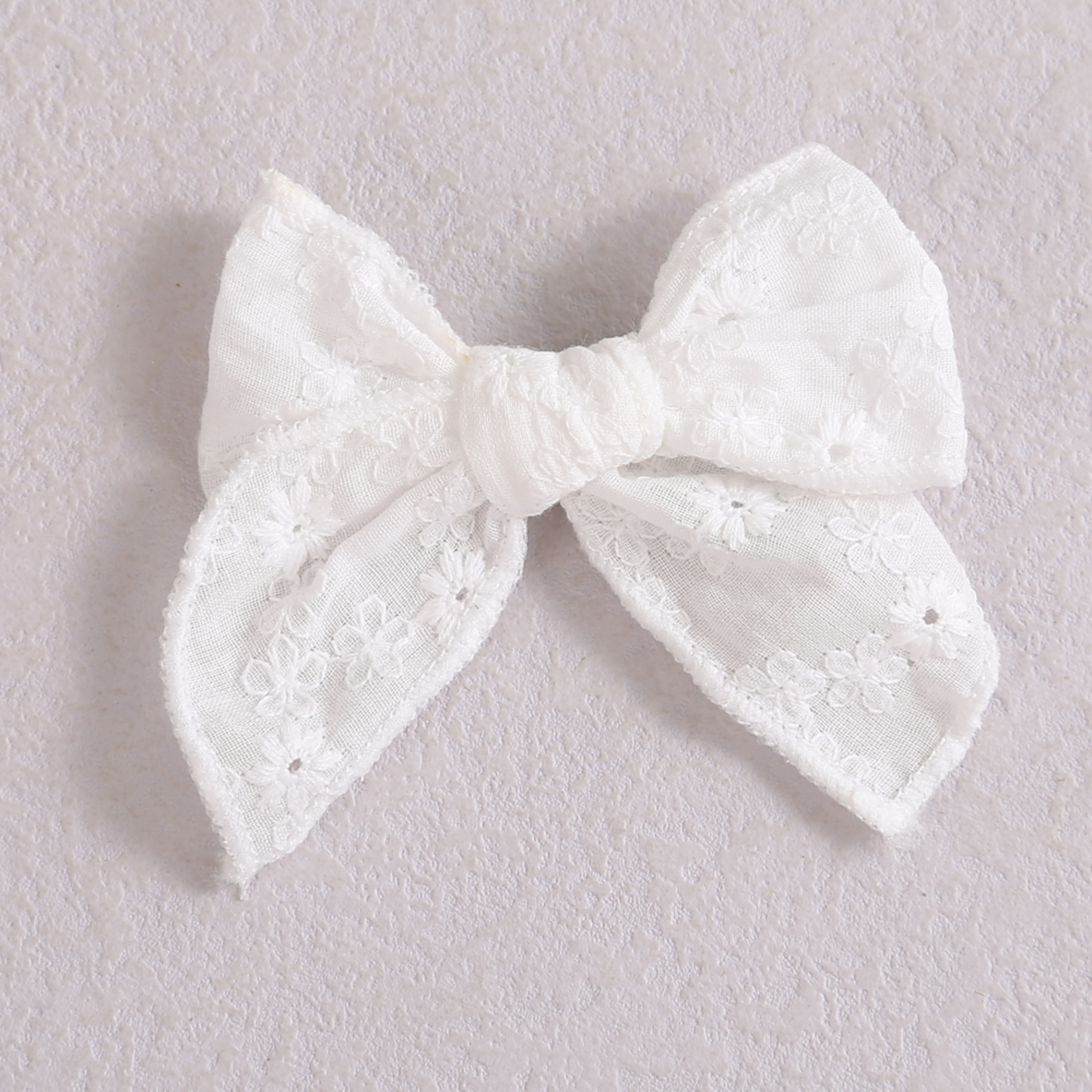 Baby Girl Hair Clips White Lace Bow Headwear Toddler Pin Hairpin 3