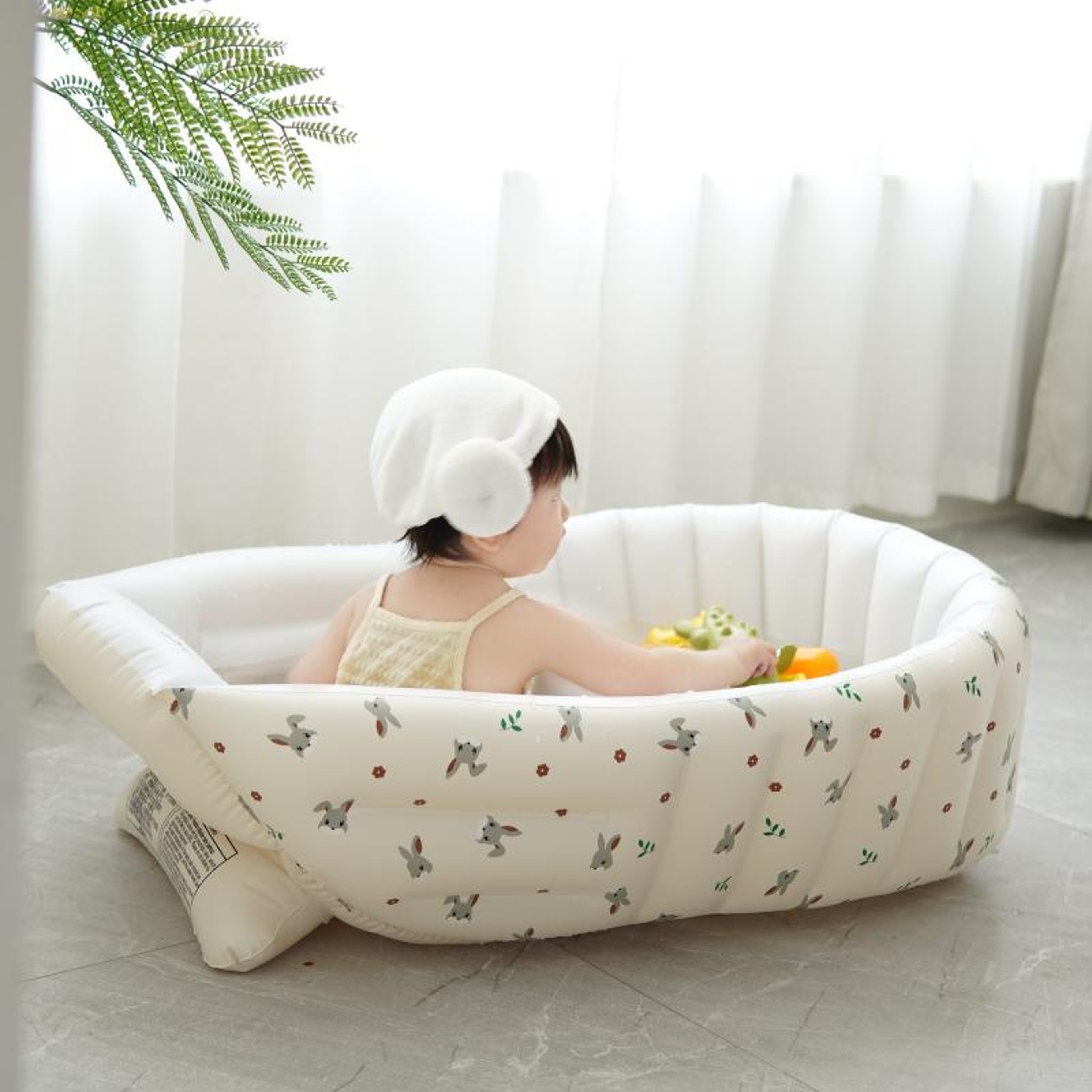 New Product Daisy Bathtub Baby Bathtub Childrens Inflatable Travel Bathtub 11