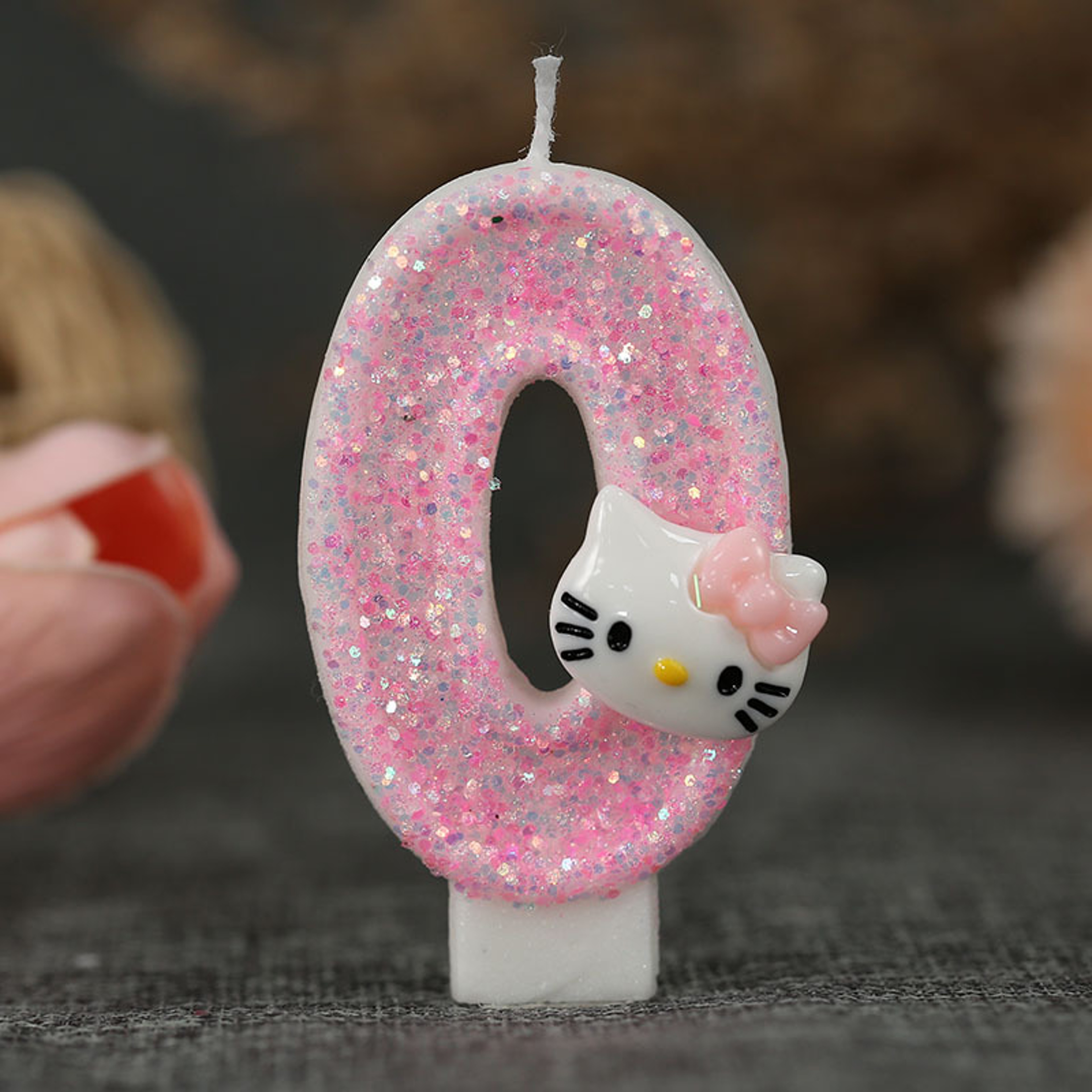 Cinnamoroll Hello Kitty Number Candles Cartoon Character 3D Cake Topper Birthday Anniversary Plug I 4