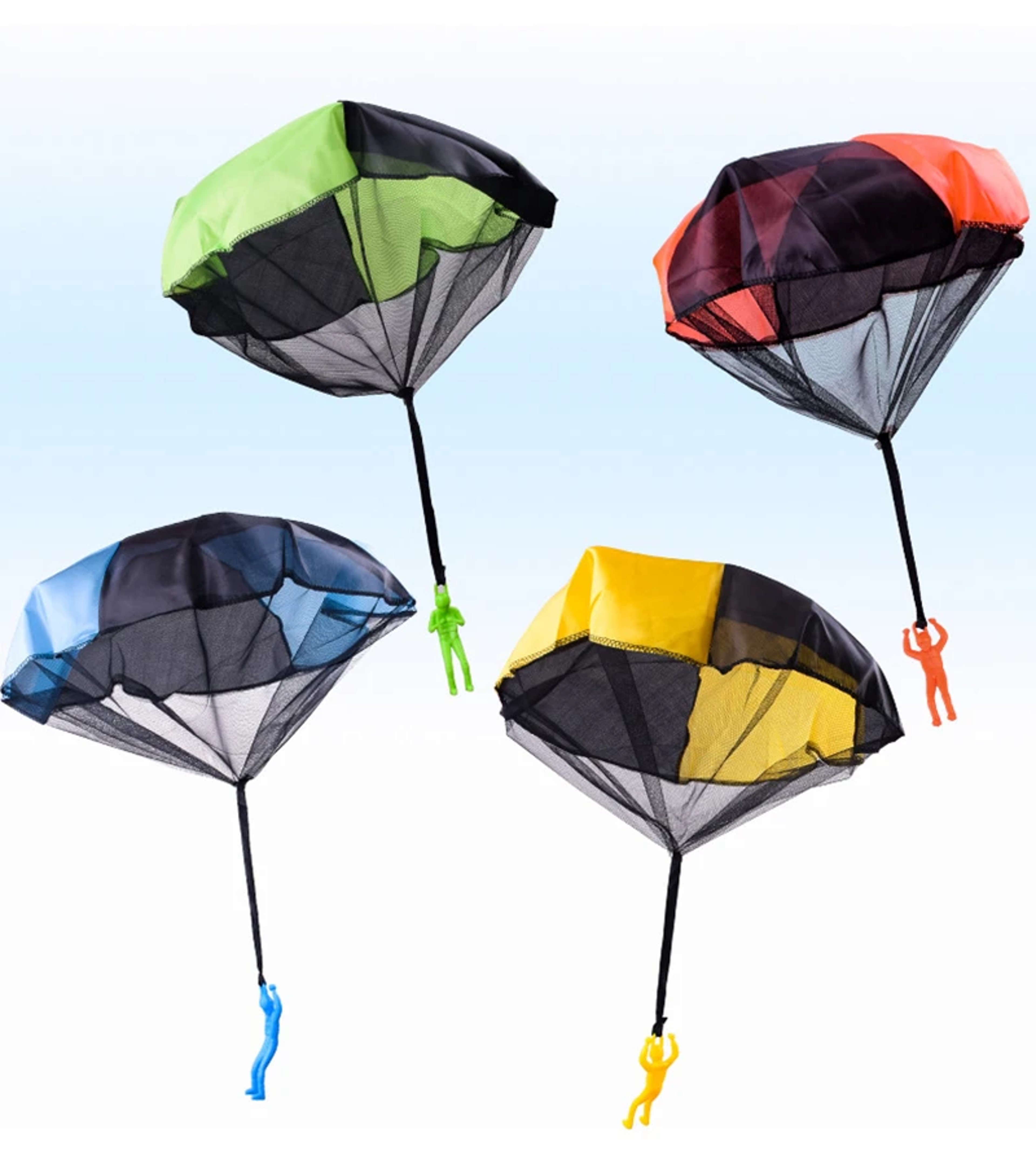 Kids Outdoor Parachute Toy Hand-Thrown Sports Game Set for Boys with Soldiers Ideal for Sensory Play Gifts – view 1