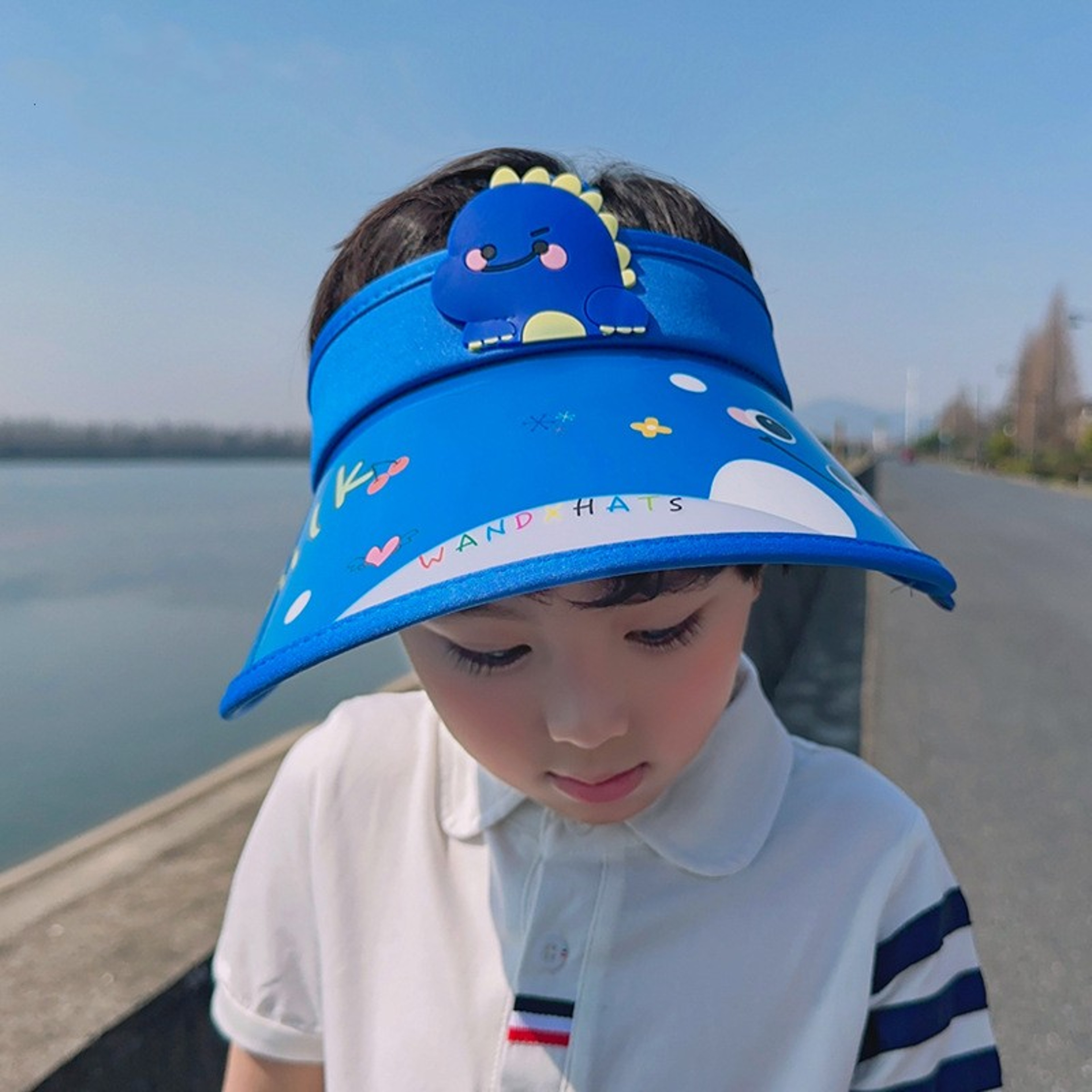 Outdoor Childrens Summer Sun Hat Hollow Brim Sun Protection Hat 0