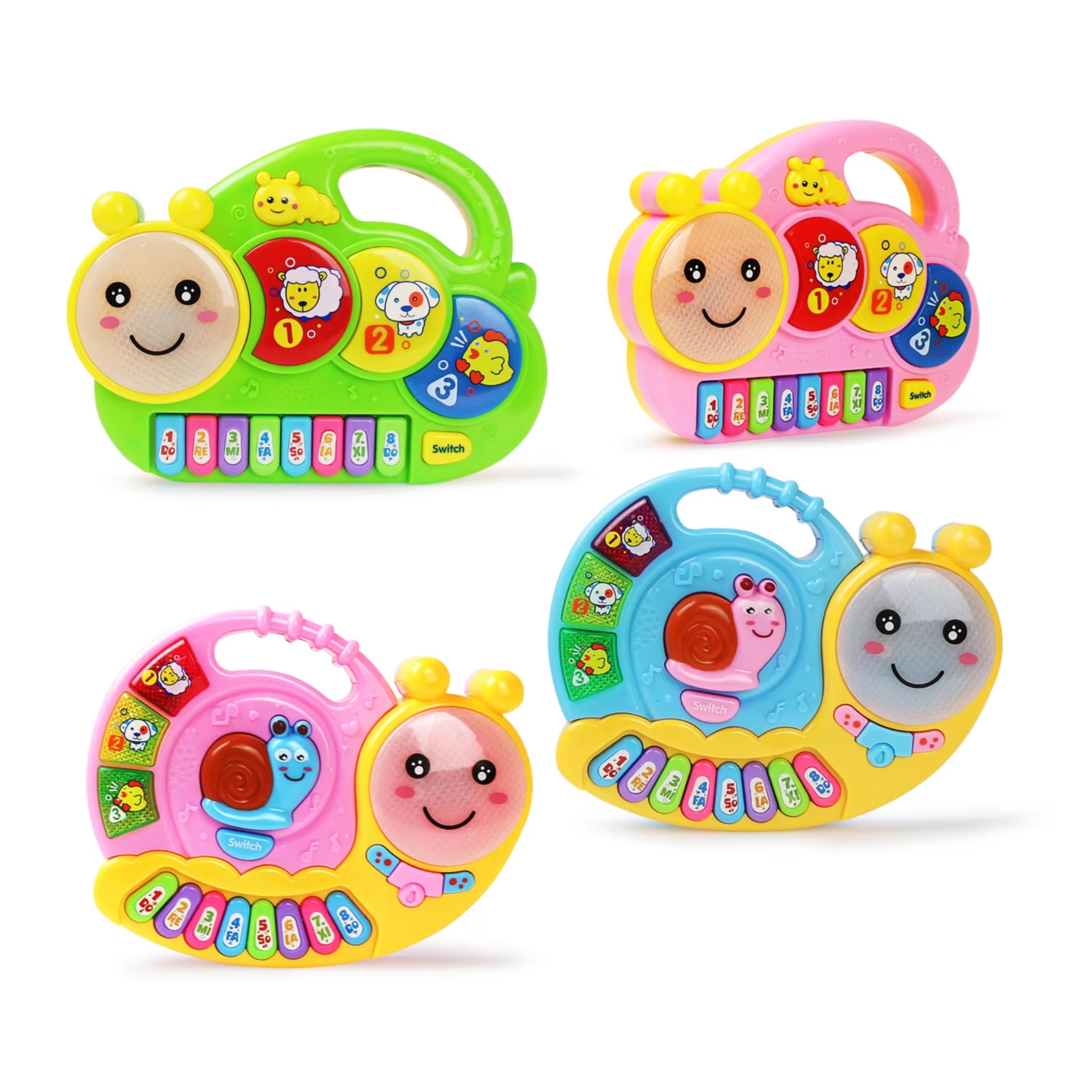 Multifunctional Kid Cartoon Piano Keyboard Game, Electronic Educational Toy with Animal Sound, Flashing Light, Baby Gift – view 3