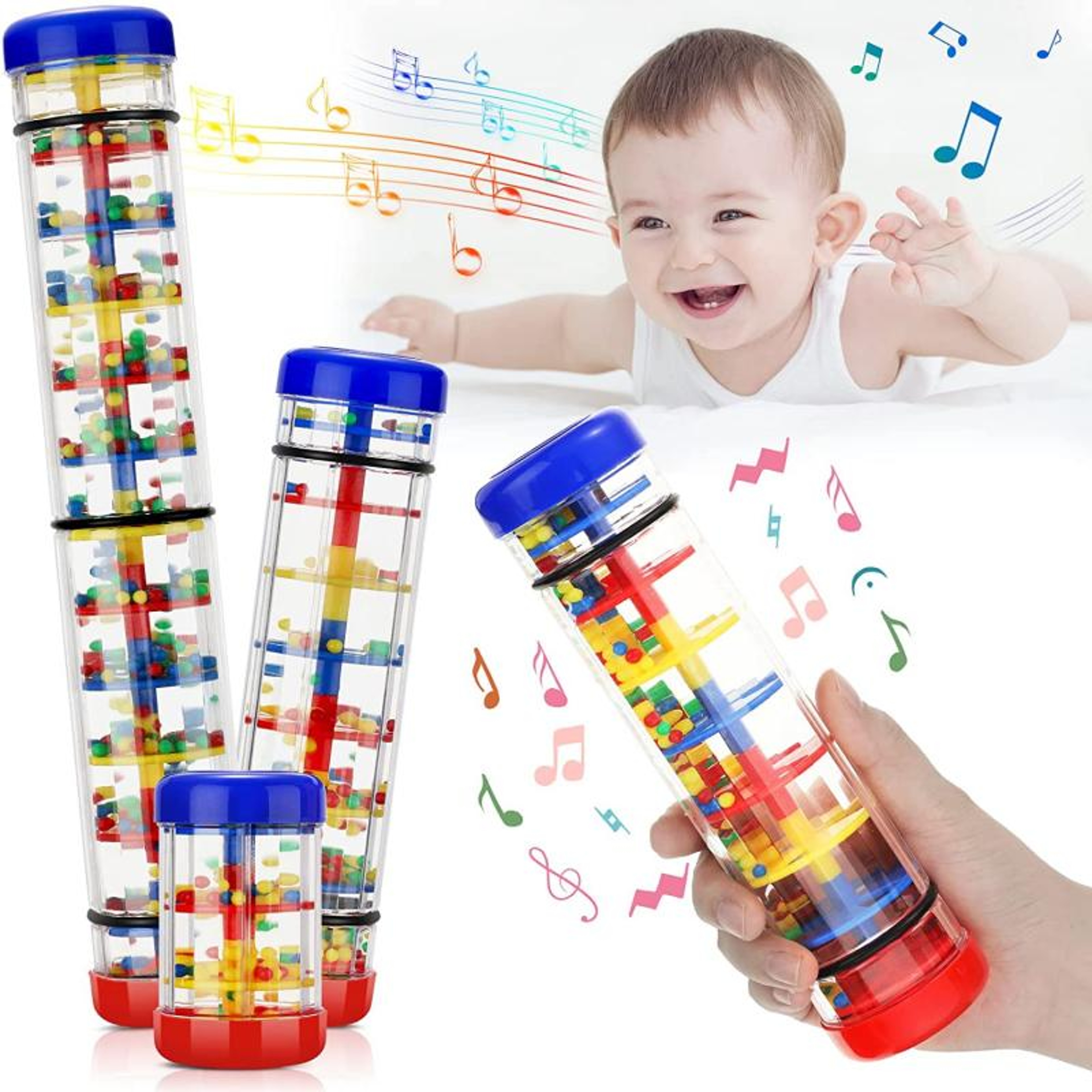 Rainstick Musical Instrument For Babies Sensory Developmental Rain Stick Shaker Toy 0