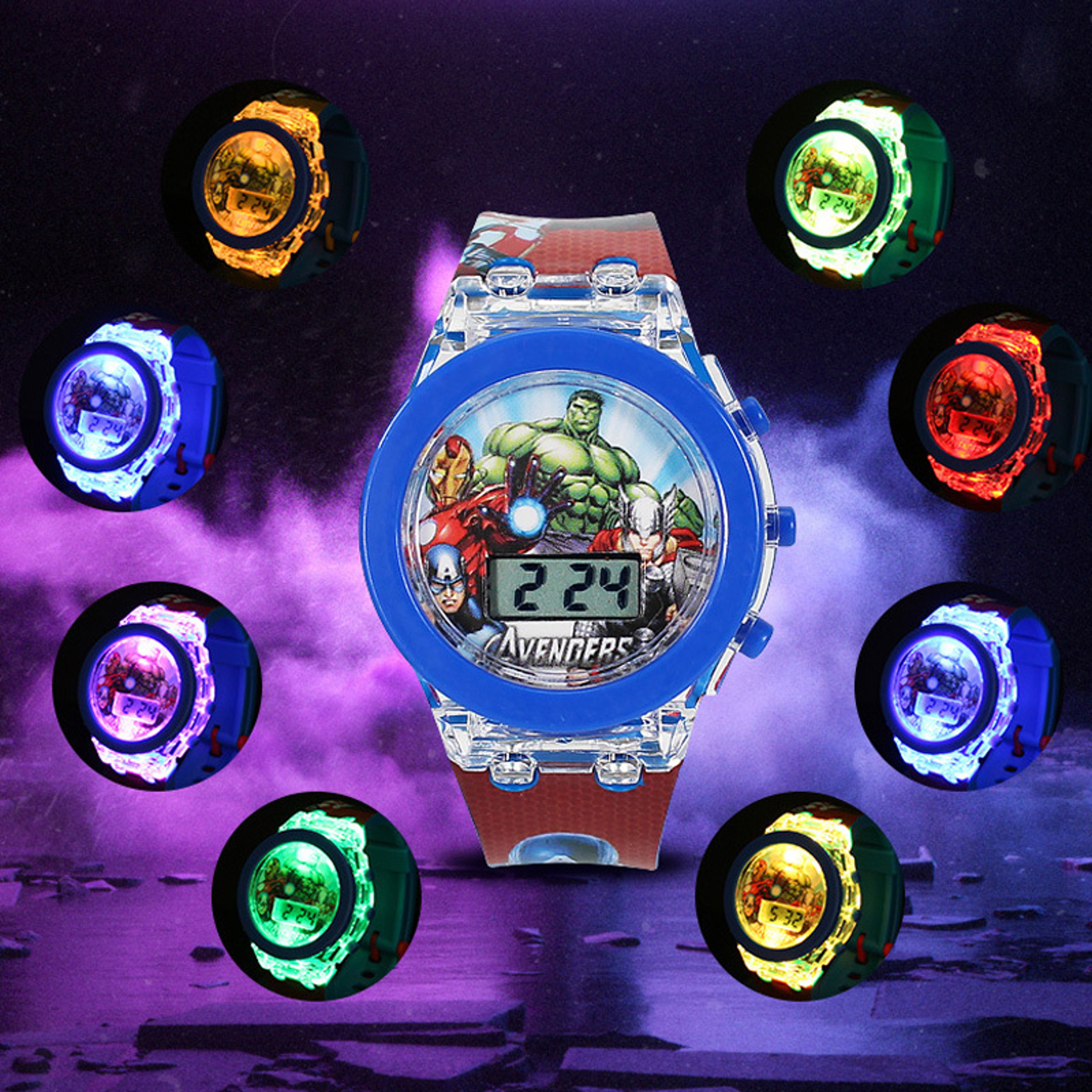 Cartoon Hello Kitty Spiderman Kids Watches For Boys Mickey Children Watch Student Clock Gifts 0