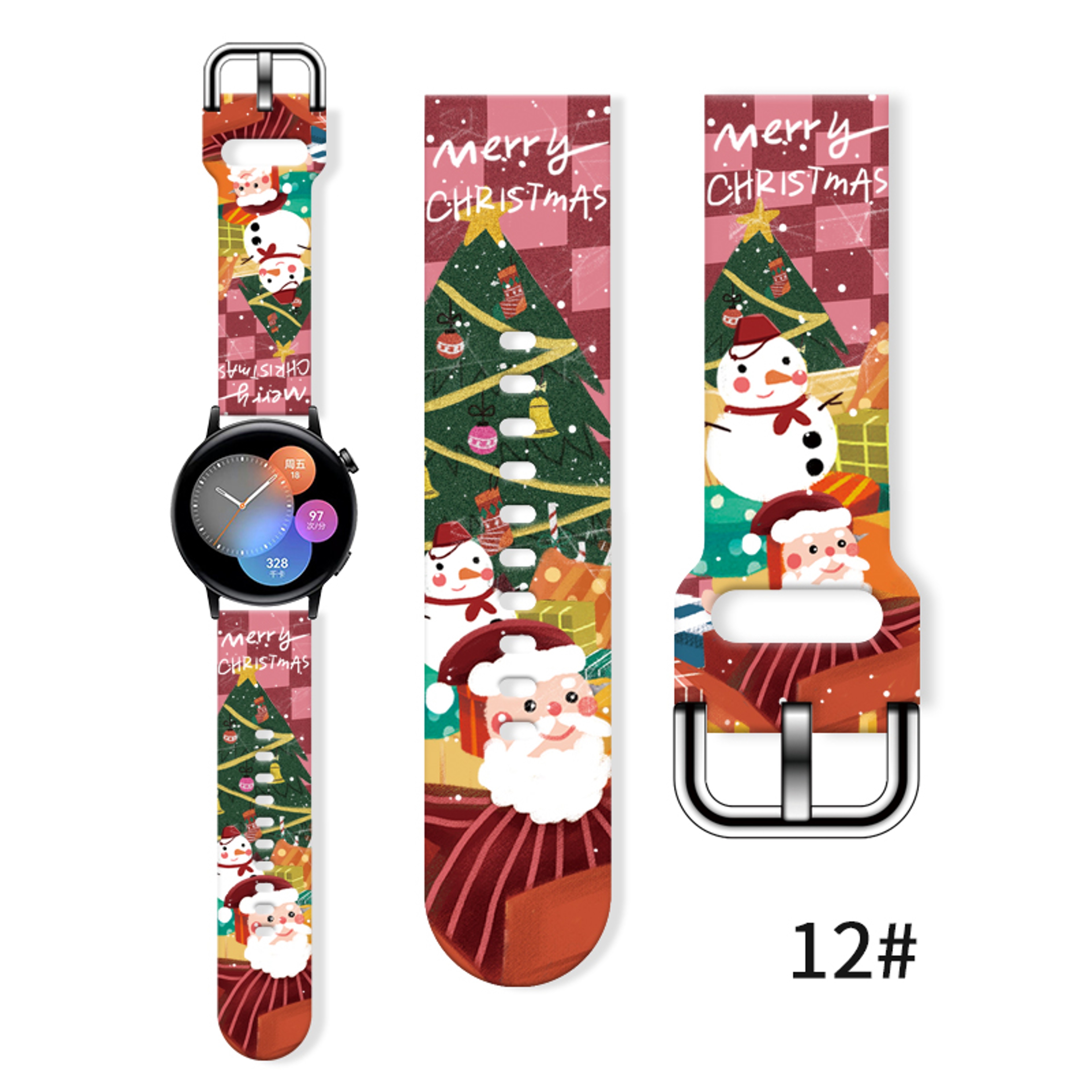 Replaceable Christmas Printed Strap For Watch Bracelet For Xiaomi Amazfit 11