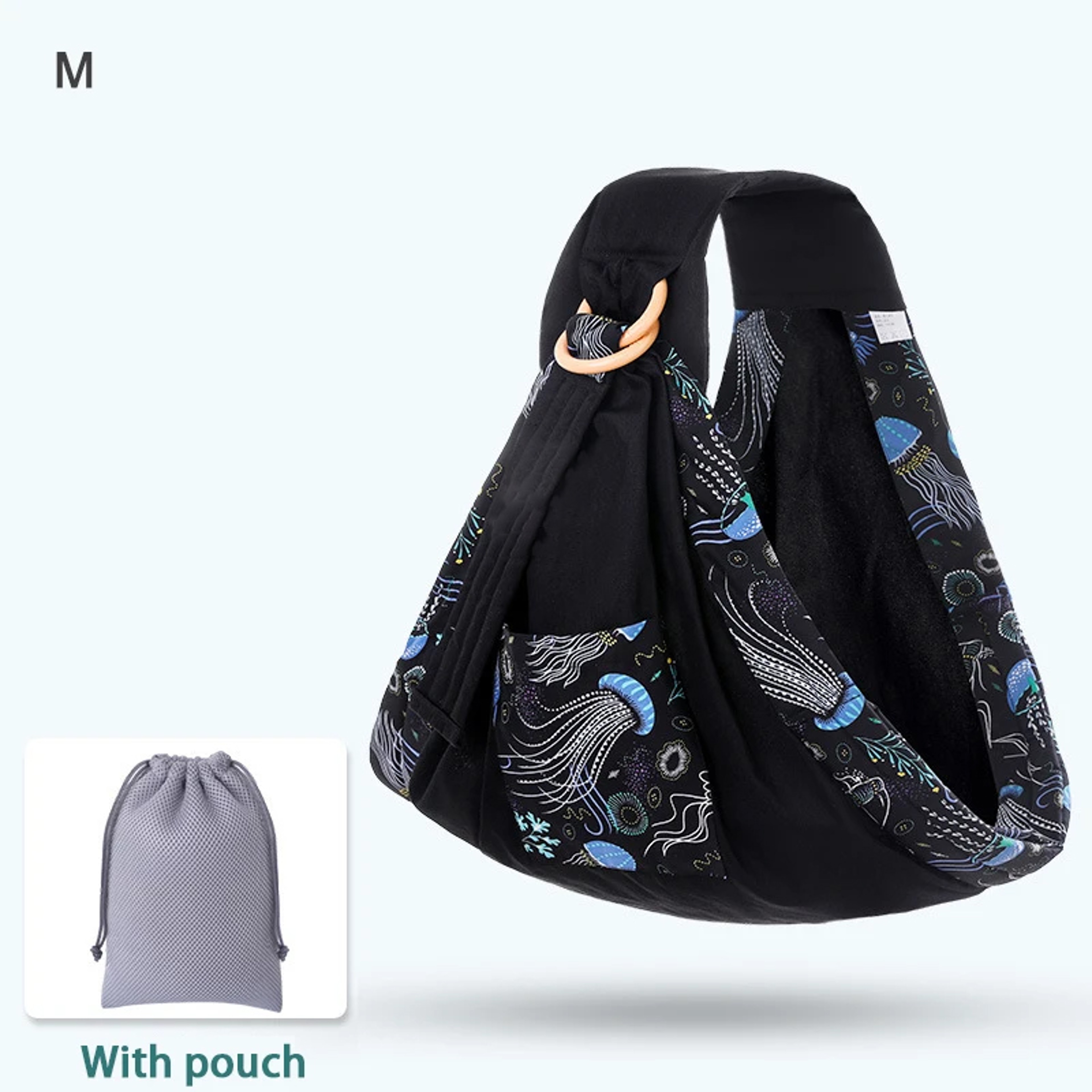 Newborn Baby Sling Wrap Carrier Infant Nursing Cover Mesh Fabric Breastfeeding Wrap Carrier 10