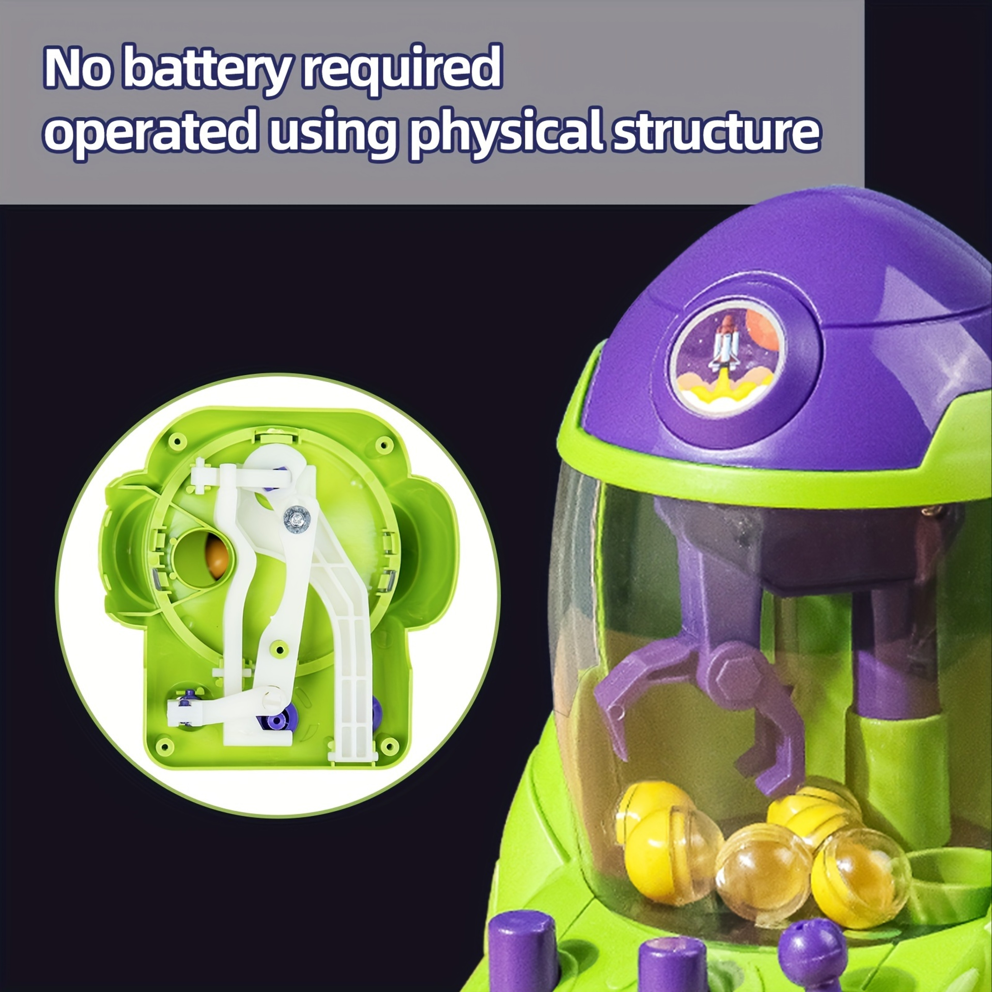 Egg Twister Ball Pincer Space Rocket Crawler Gift Toy For Halloween And Christmas Prizes 2