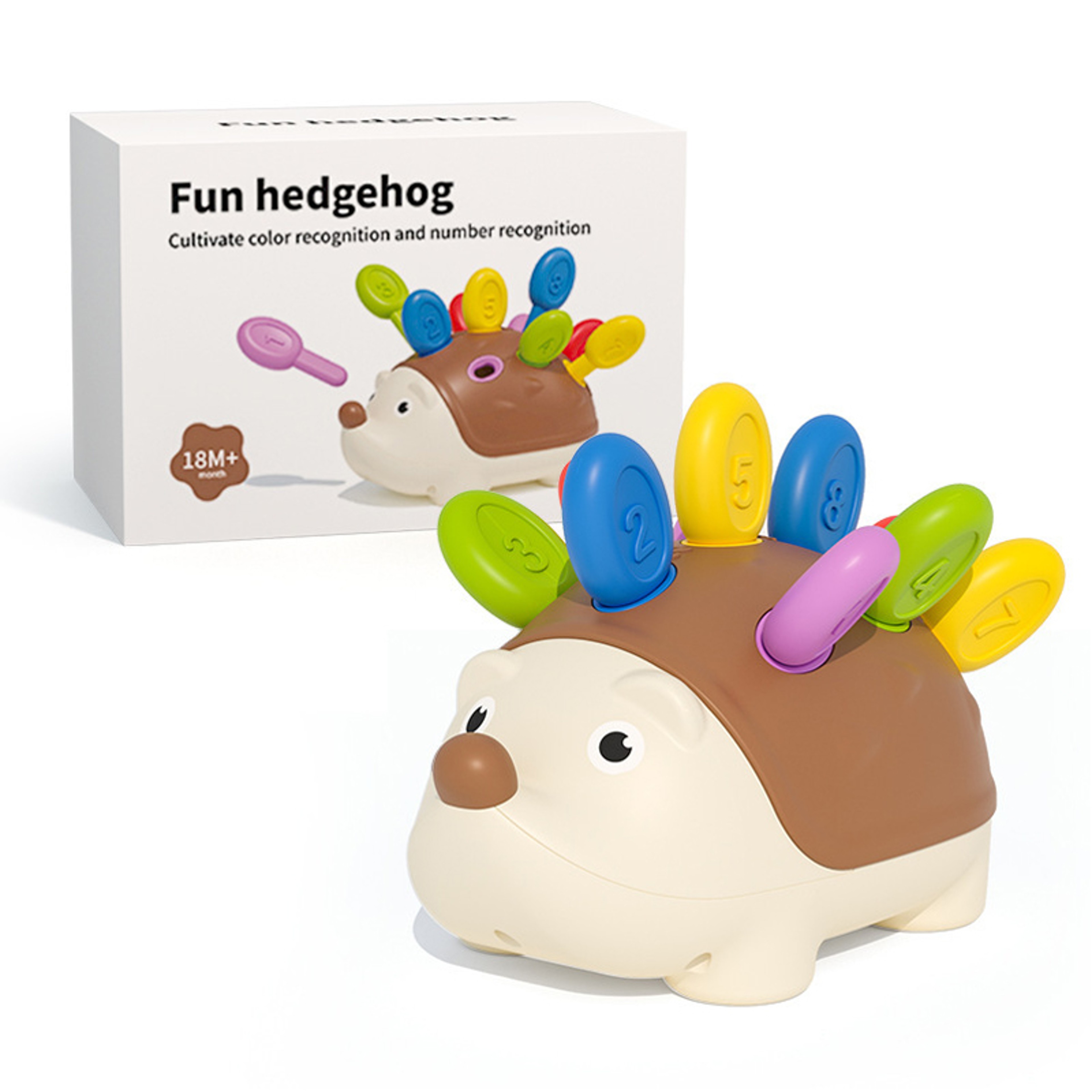 Montessori Educational Toy Hedgehog Fine Motor Skills Toddler Counting Sensory Development 5