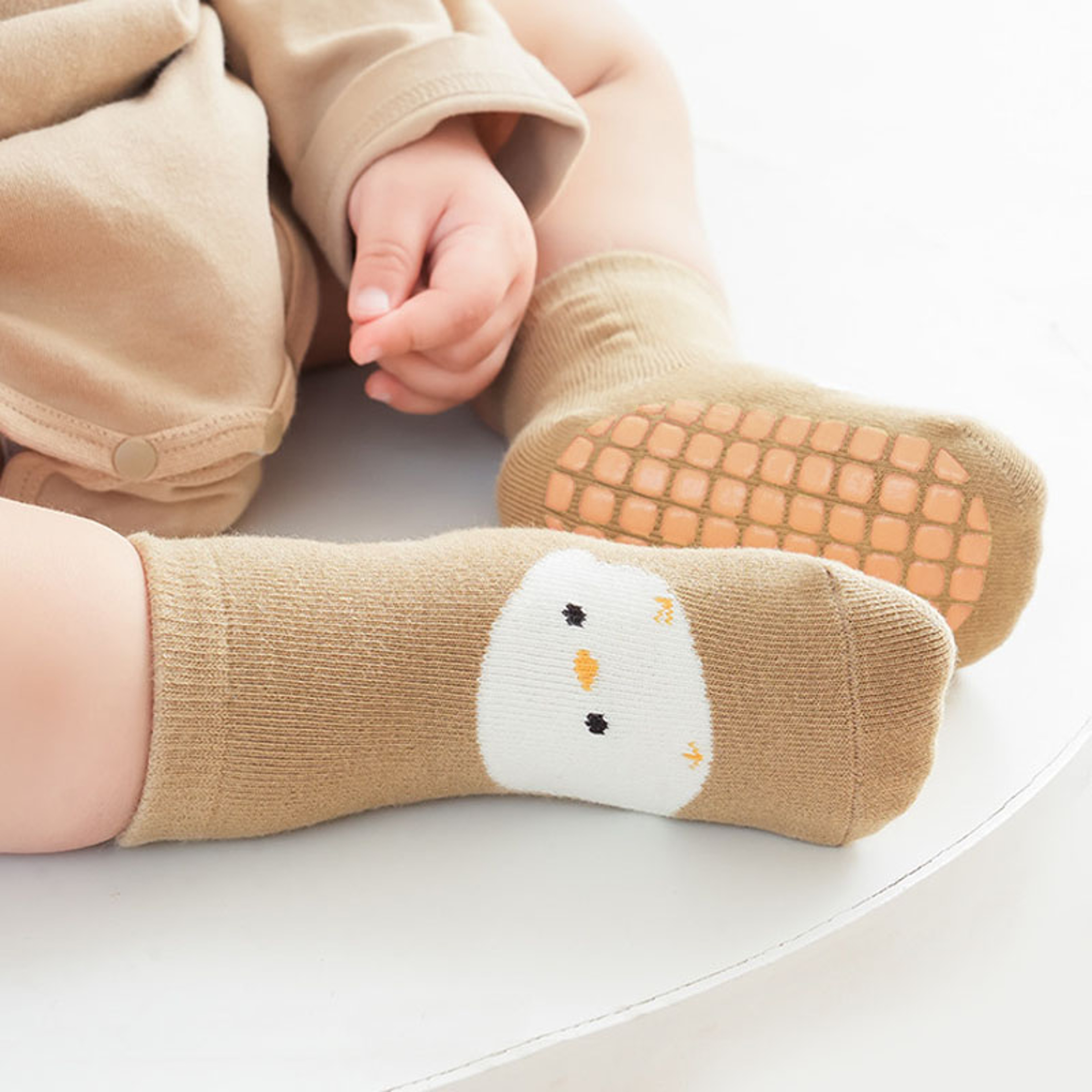 Cute Cartoon Kids NonSlip Socks Fox And Bear Pattern Comfortable Toddler Floor Socks For Boys And G 0