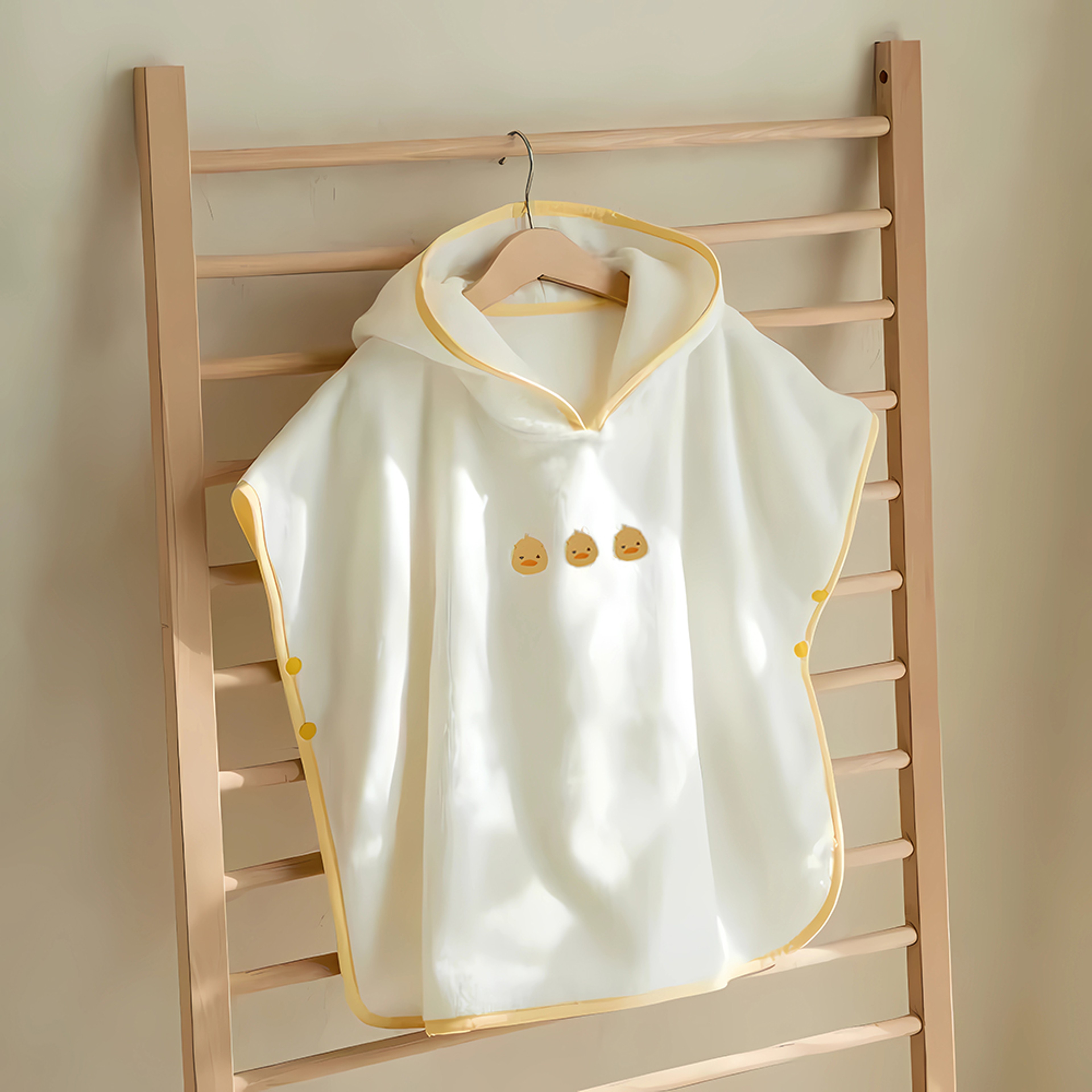 Cute Cartoon Animal Baby Bathrobe Hooded Soft Coral Velvet Towel For Toddlers 0
