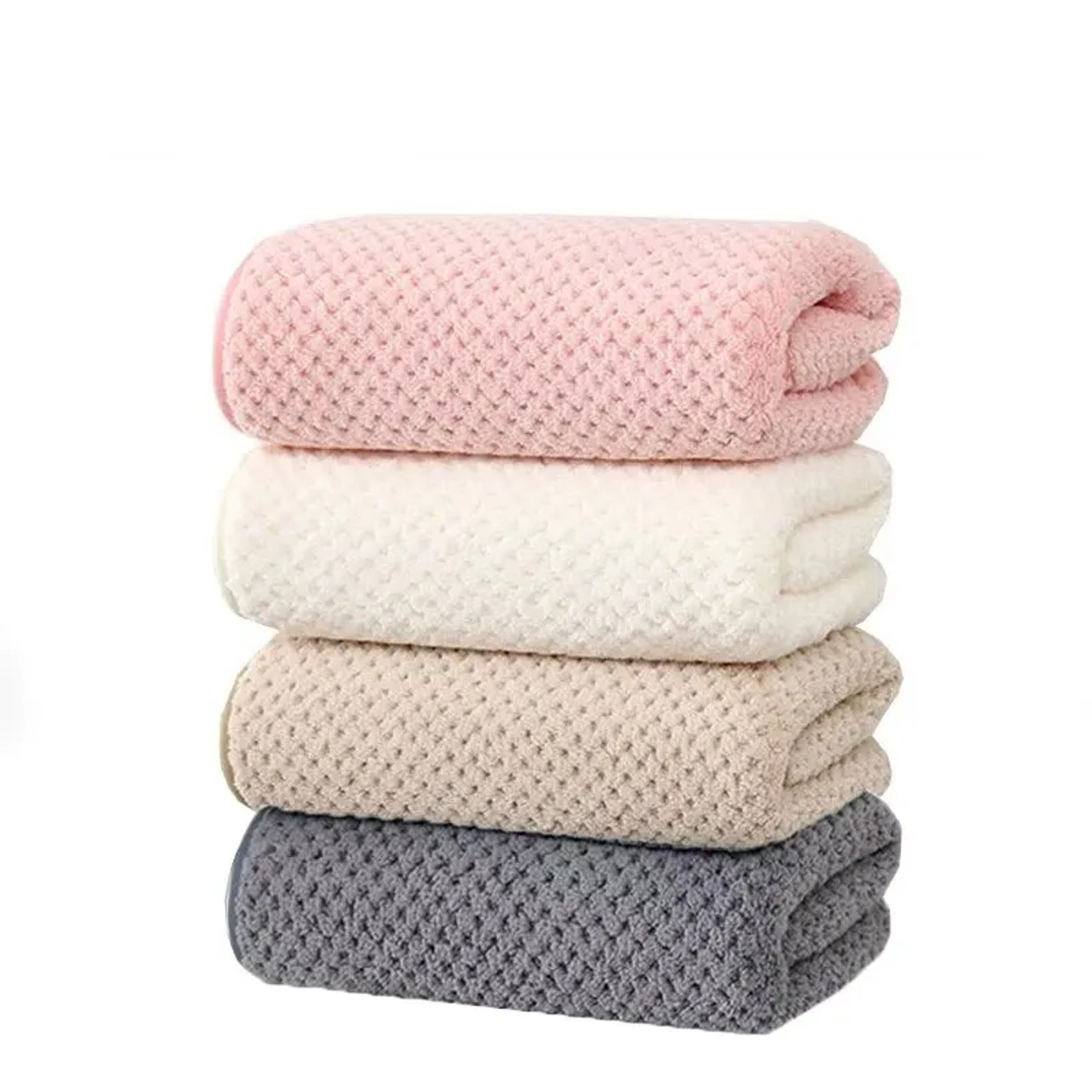 Soft Baby Bath Towel Coral Velvet Quick Drying Absorbent Bath Towels for Kids – view 3