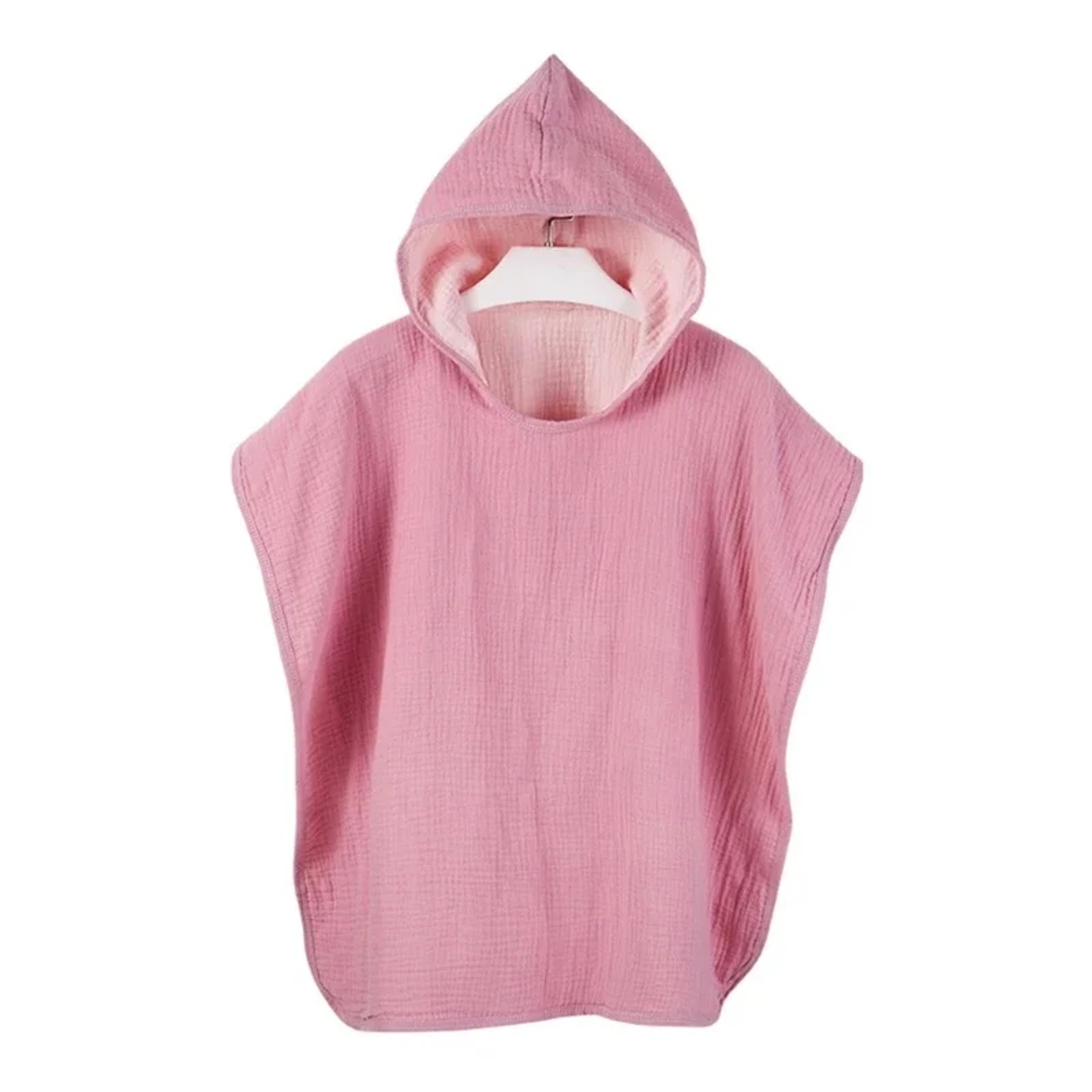 Soft Baby Hooded Bath Towel Cotton Gauze Poncho Breathable Beach Towel Blanket 5
