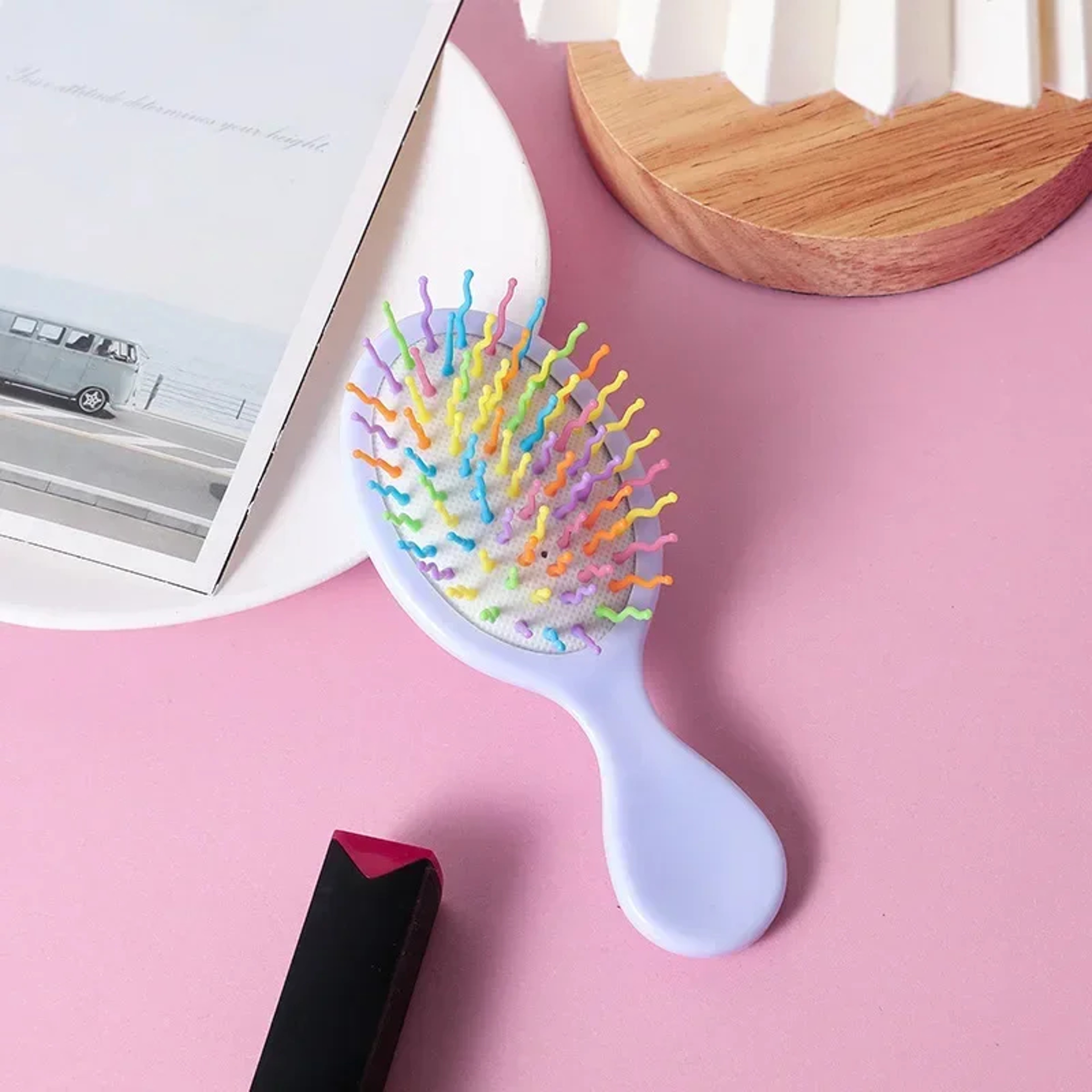 Girls Air Cushion Comb Macaron Color Hair Care Massage Comb Anti Static Styling Accessories 10