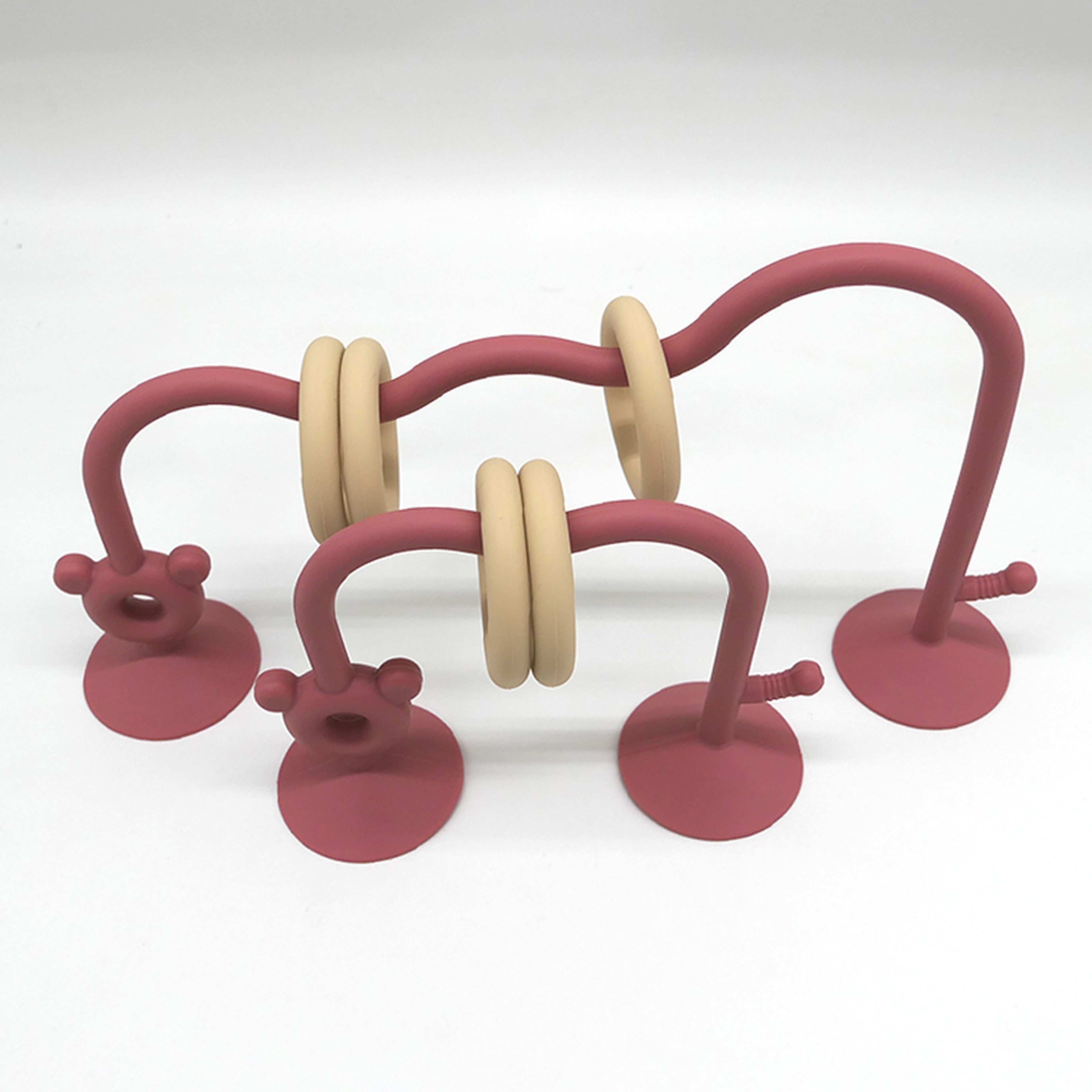 Bead Wrapped Baby Early Education Puzzle Game Toys Silicone Childrens Silicone Tabletop Toys 5