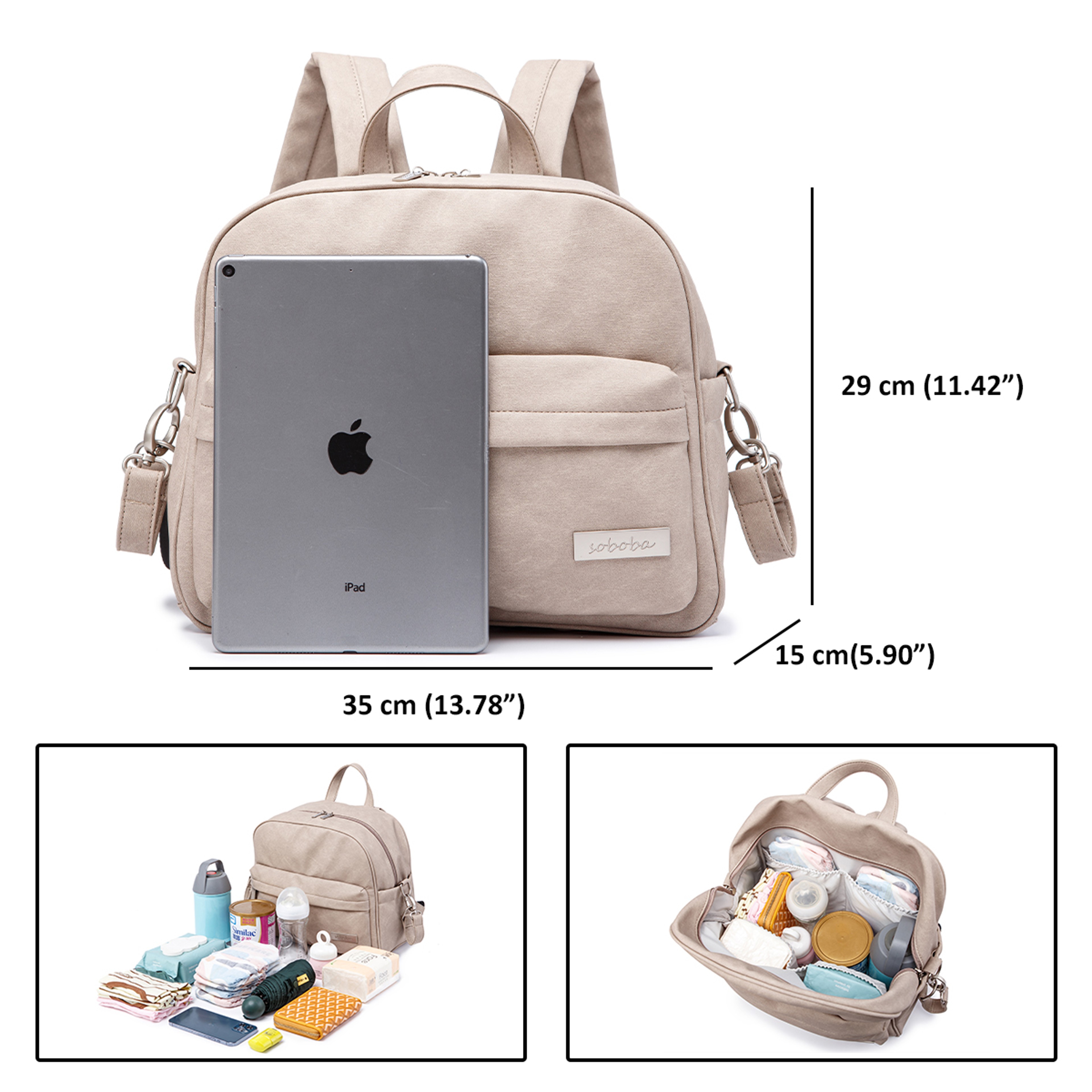 Light Weight Portable Mommy Diaper Bag Waterproof Fashion Backpack For Newborn Baby And Quick Outin